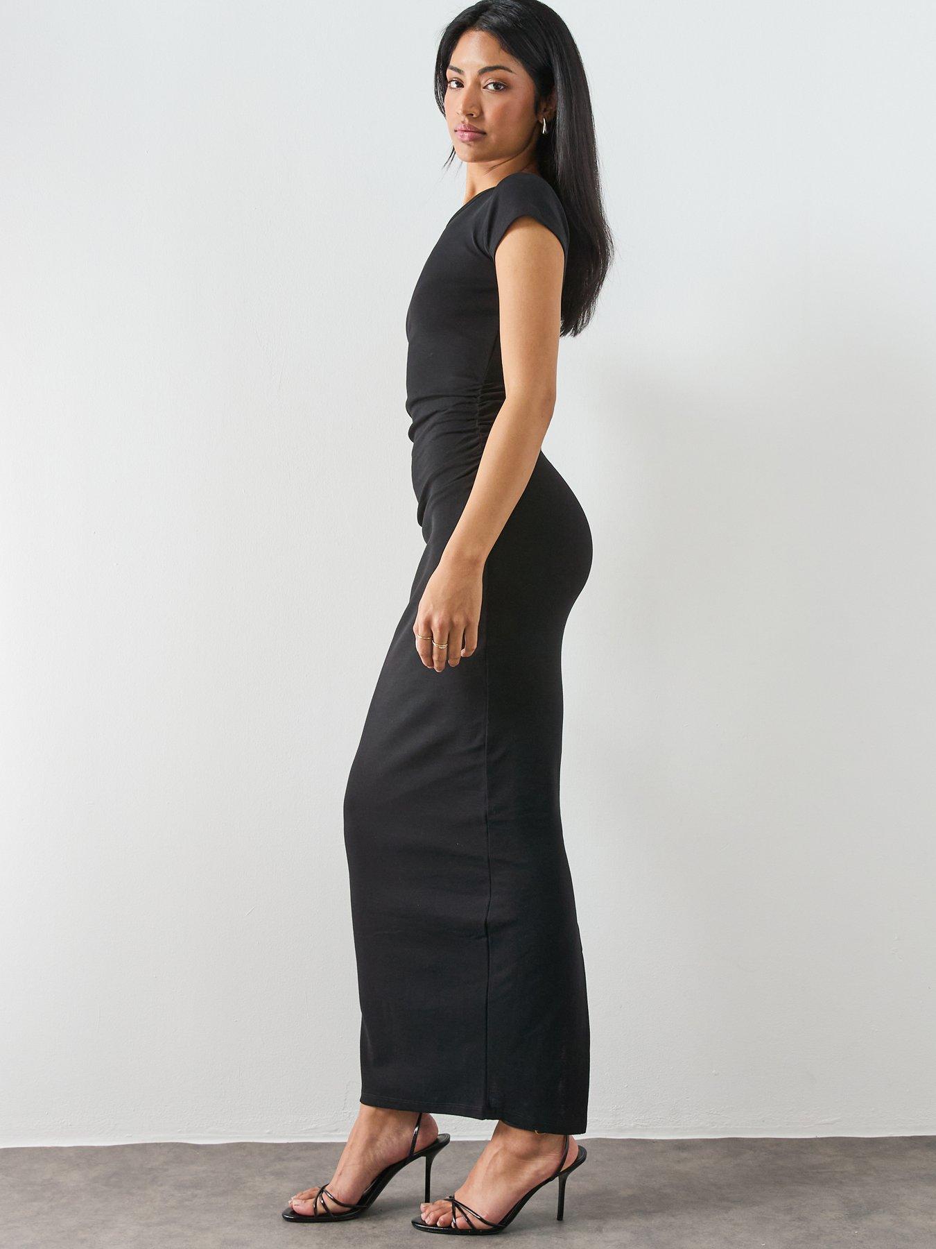 Image 6 of 6 of AllSaints Katarina Dress - Black