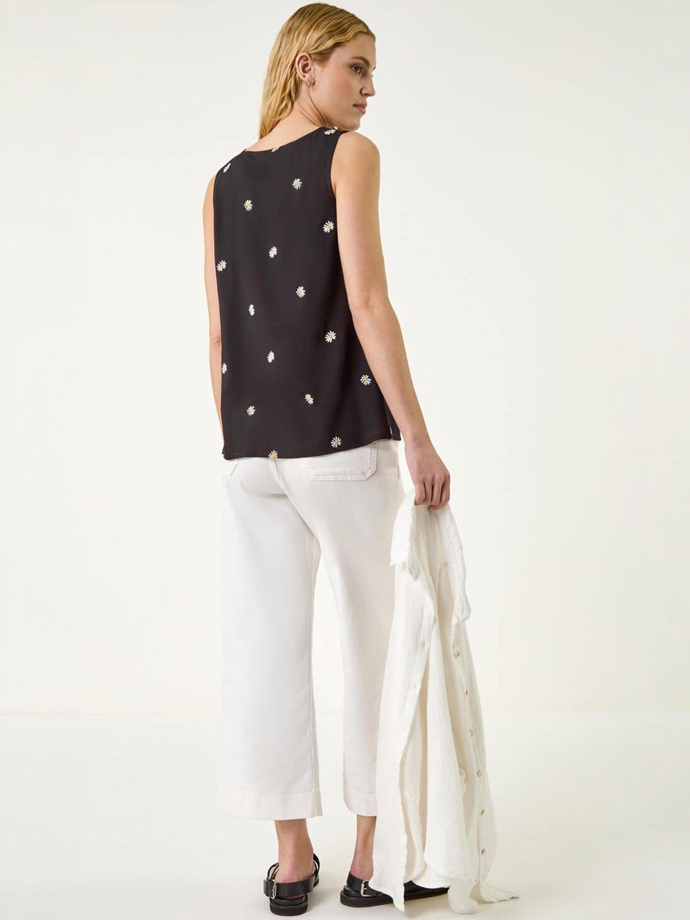 Image 4 of 5 of Roman Daisy Embroidered Vest