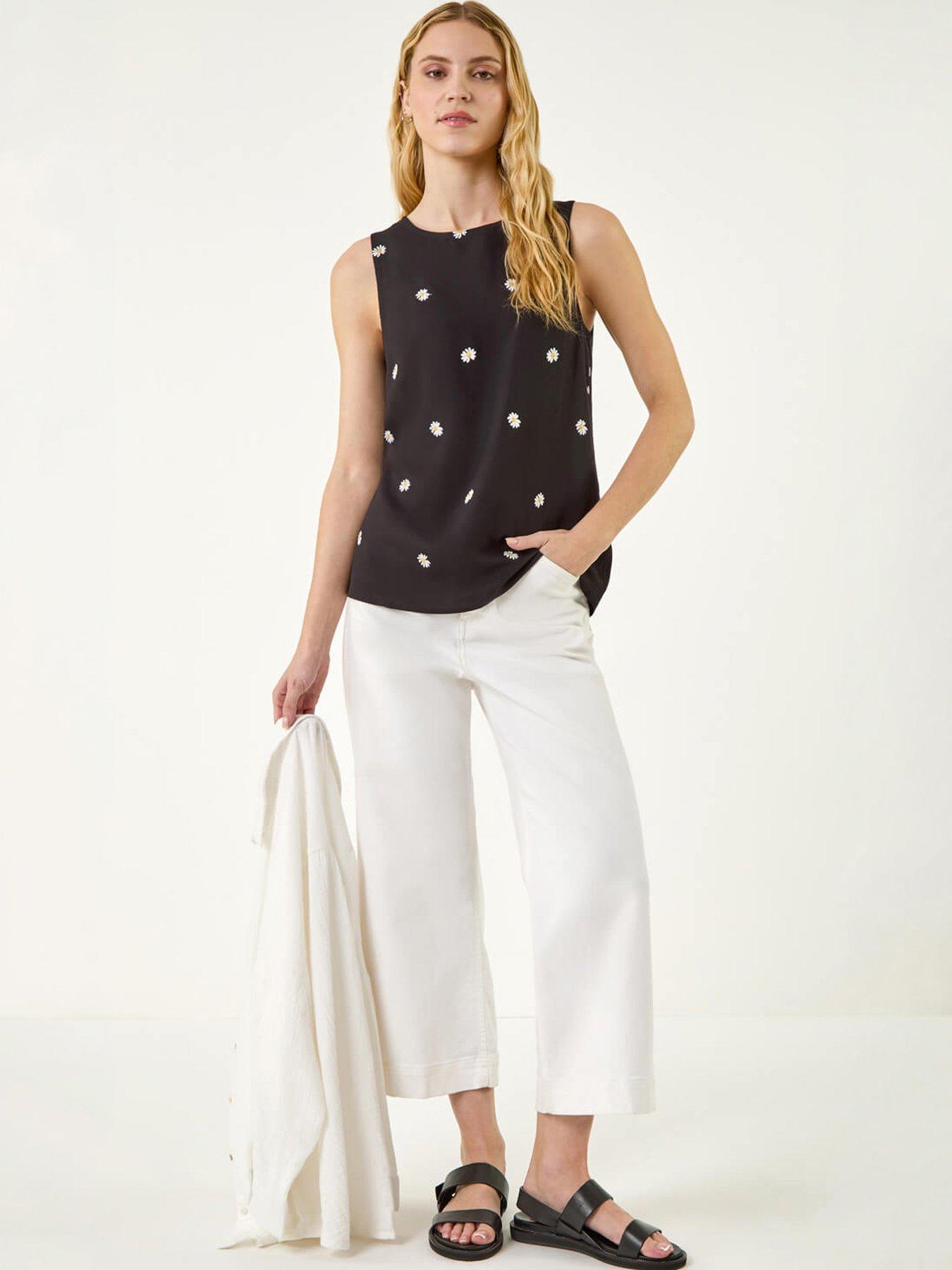 Image 5 of 5 of Roman Daisy Embroidered Vest