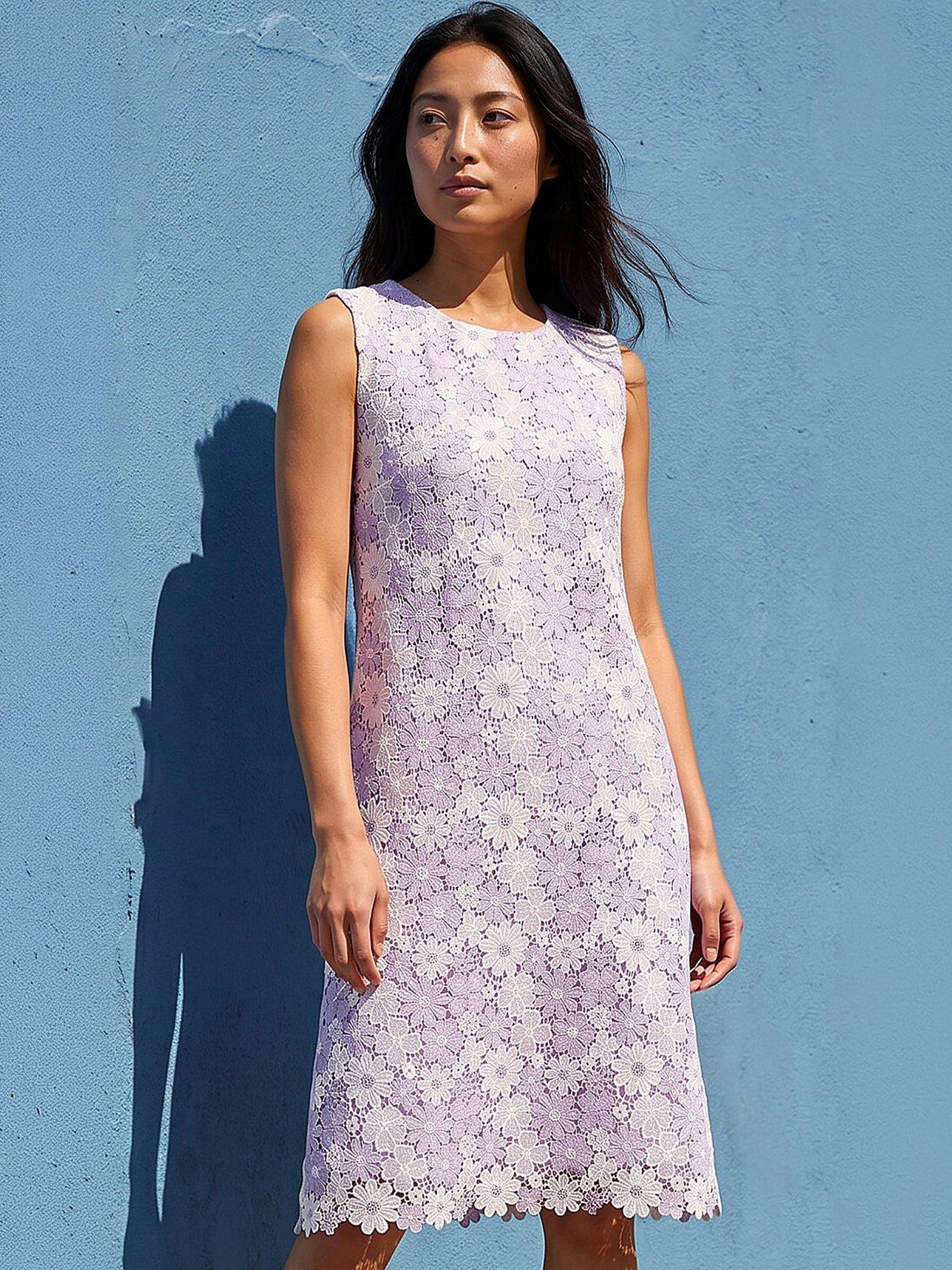 Roman Petite Floral Broderie Shift Dress
