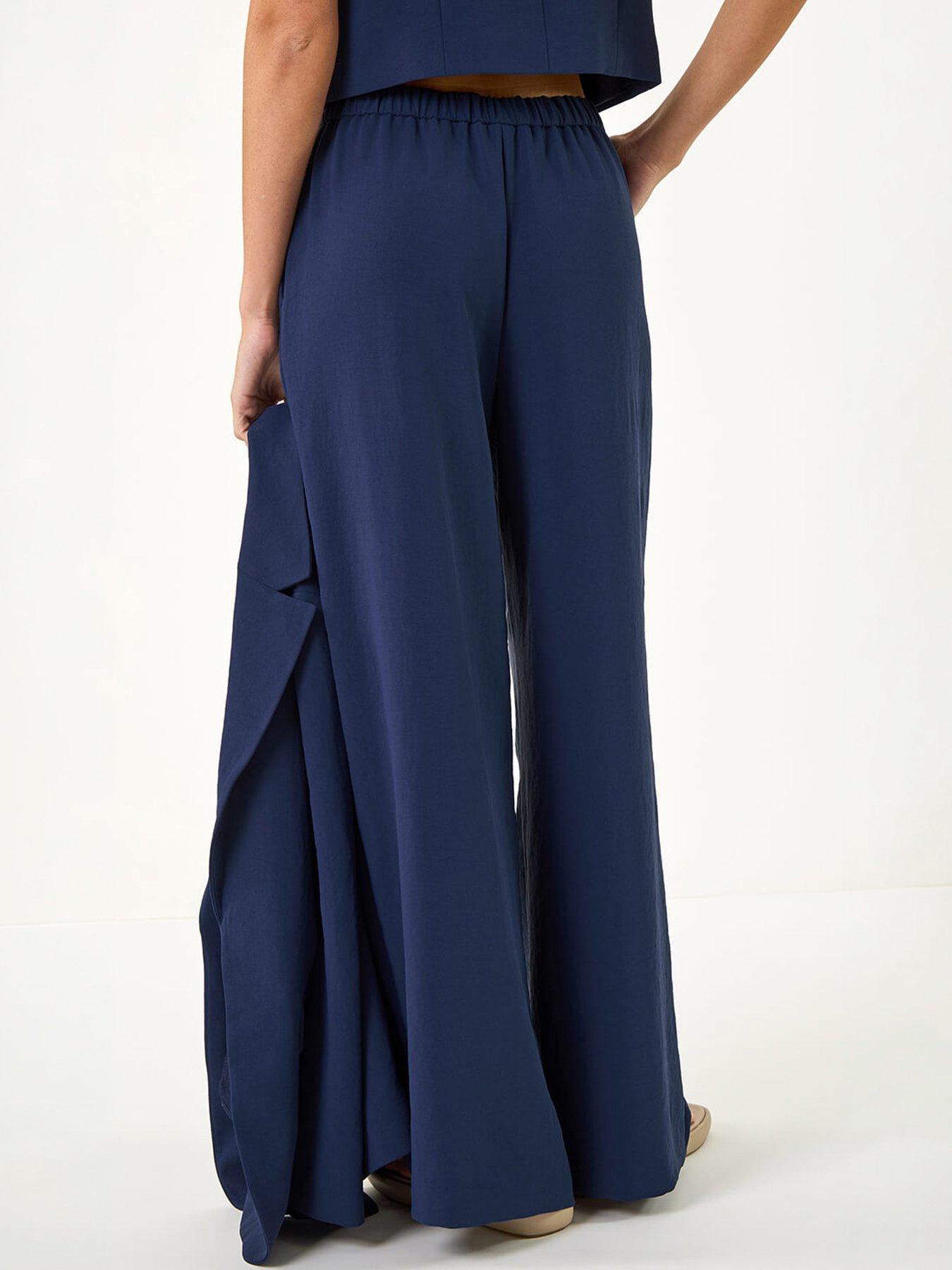Image 4 of 5 of Roman Fluid Tie Front Smart Trouser