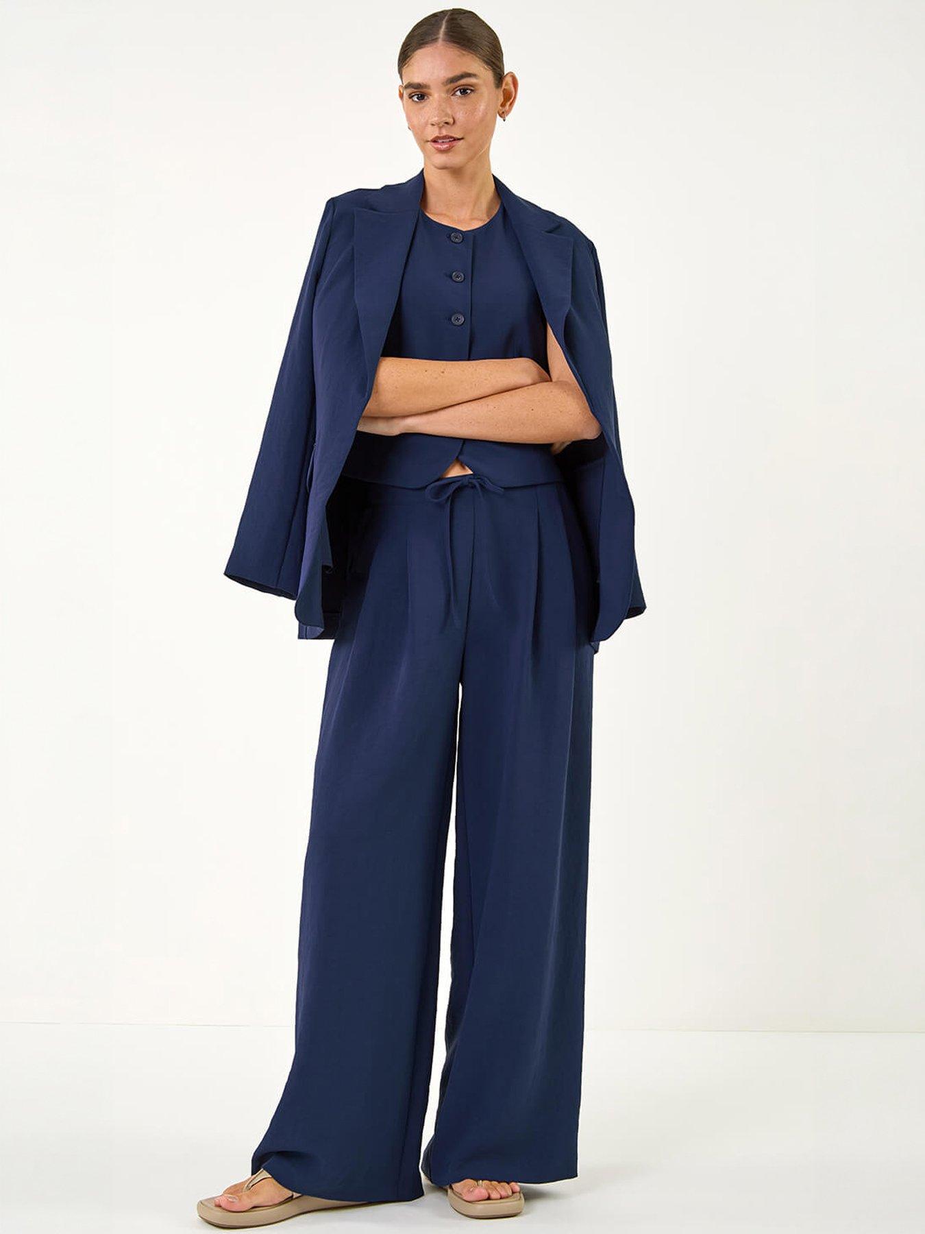 Image 5 of 5 of Roman Fluid Tie Front Smart Trouser
