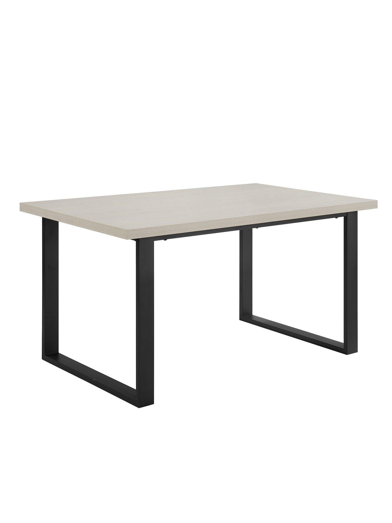 Image 3 of 7 of Dusk Harper 4-6 Seater Dining Table - Wood/Black