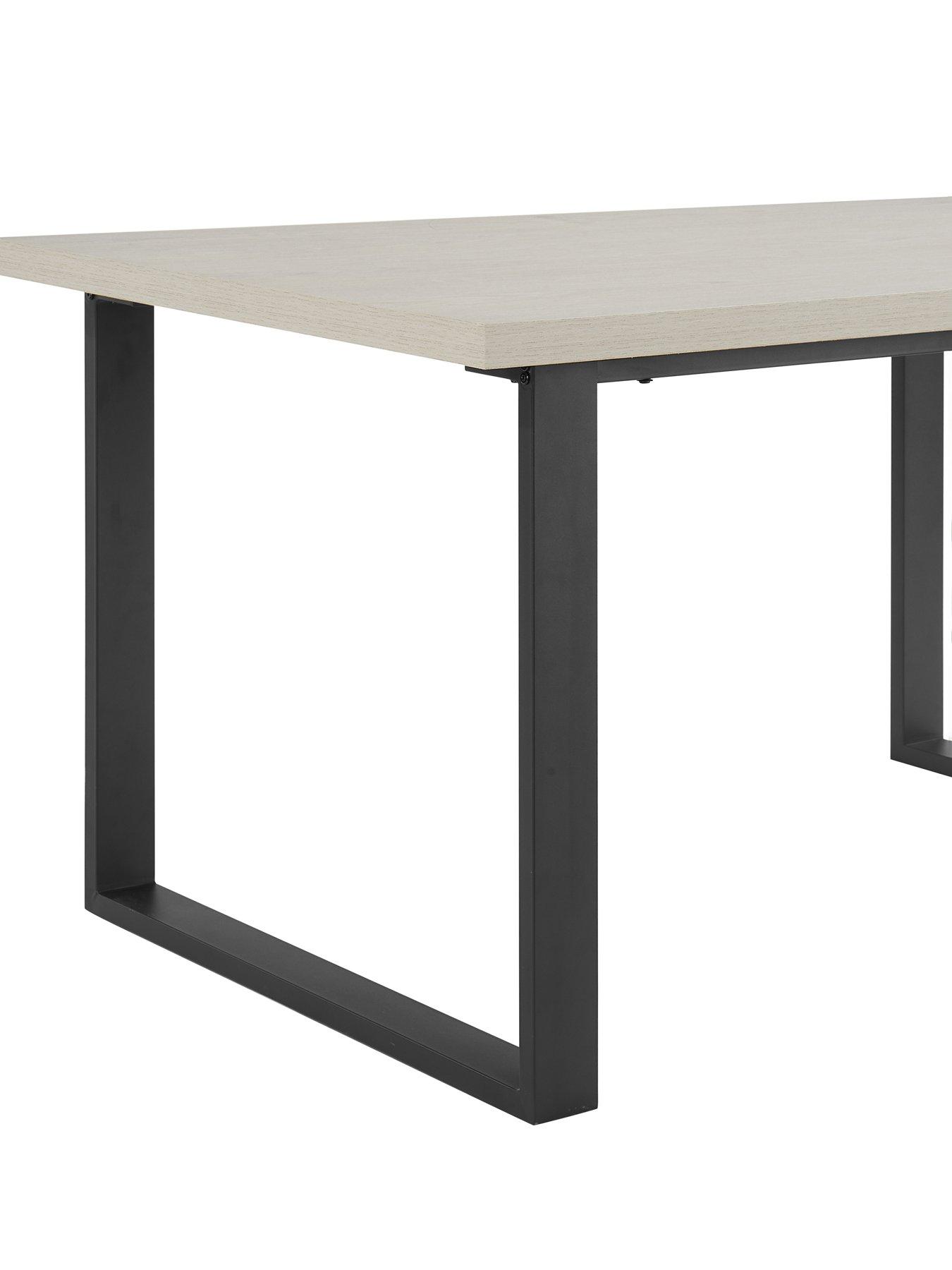 Image 6 of 7 of Dusk Harper 4-6 Seater Dining Table - Wood/Black