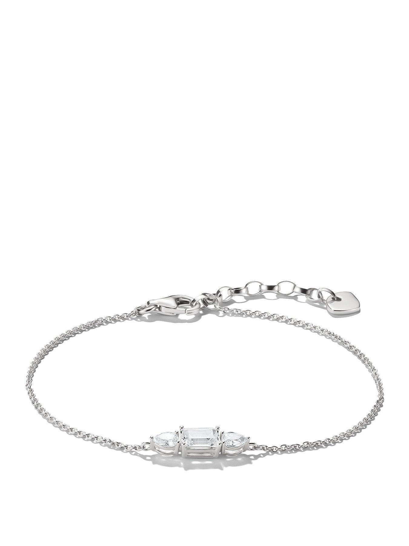 Image 1 of 3 of Thomas Sabo Bold Elegance bracelet with sparkling zirconia