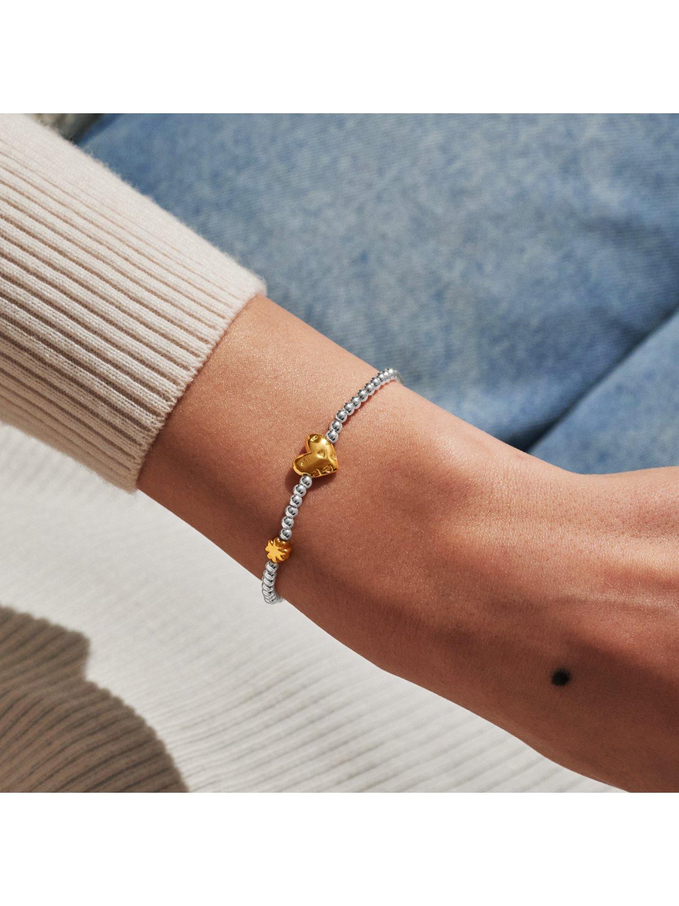Image 2 of 5 of Joma Jewellery BIRTH MONTH A LITTLE , MARCH , Silver & Gold Plated , Bracelet , 17.5cm stretch