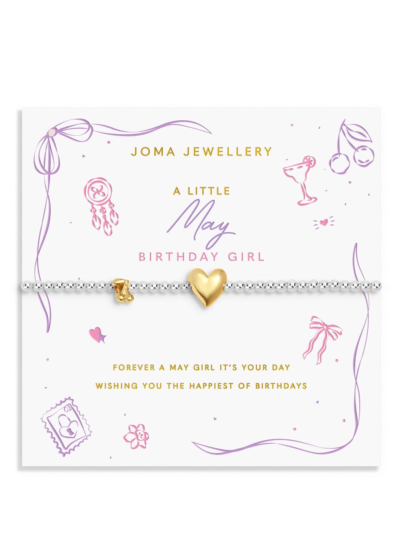 Image 1 of 5 of Joma Jewellery BIRTH MONTH A LITTLE , MAY , Silver & Gold Plated , Bracelet , 17.5cm stretch