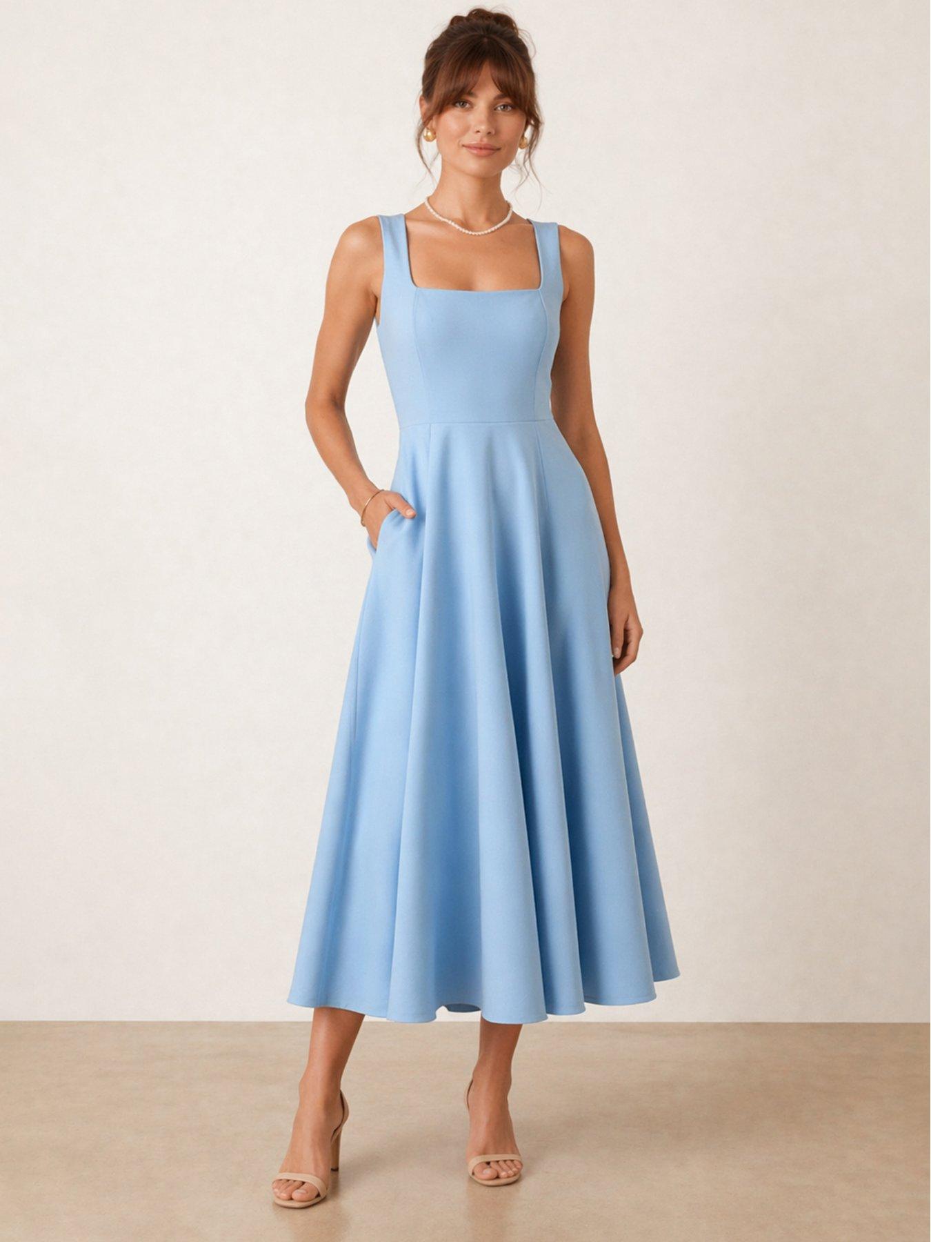 Style Cheat Fit And Flare Midi Dress