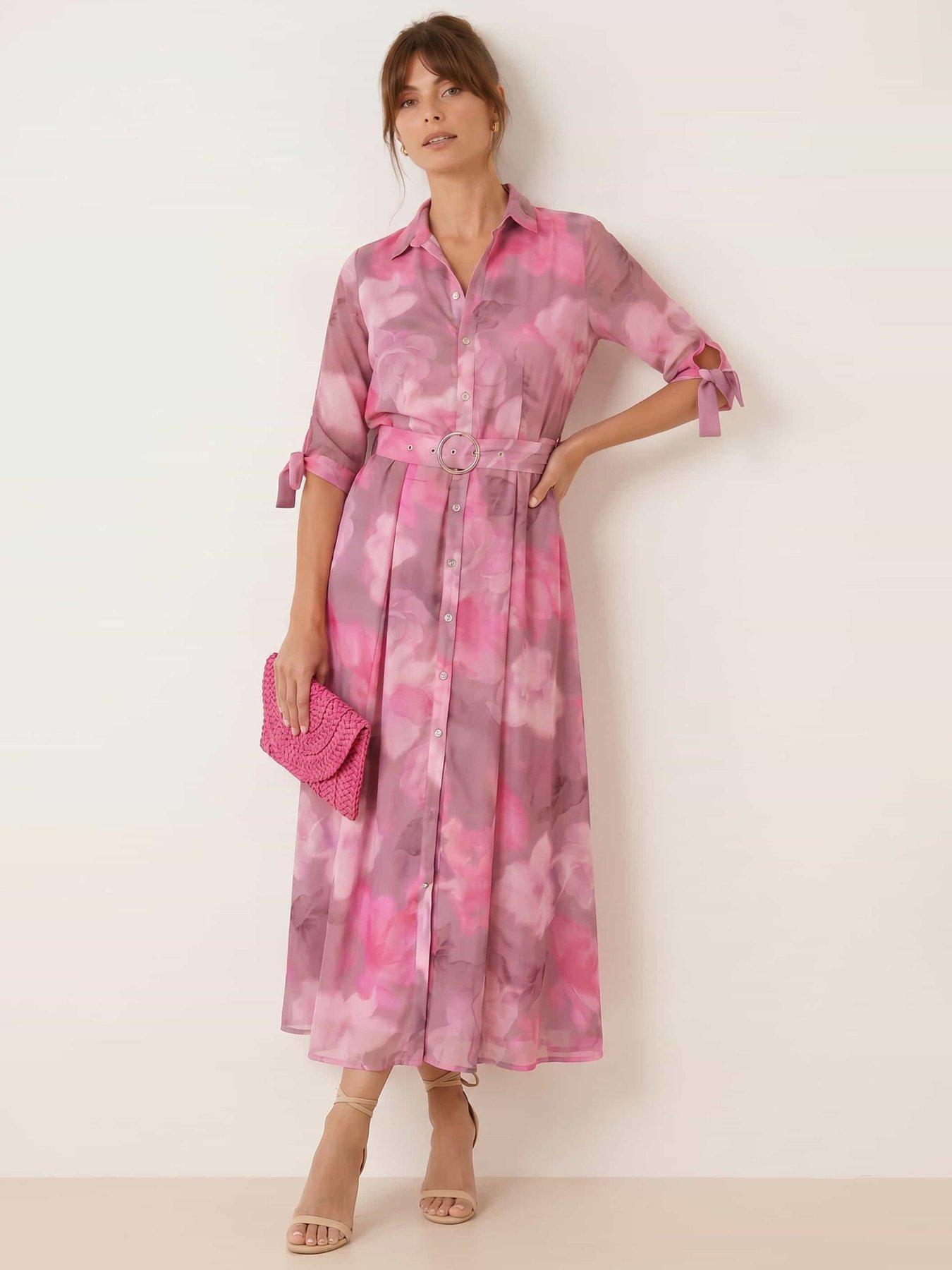 Style Cheat Daphne Shirt Dress - Pink
