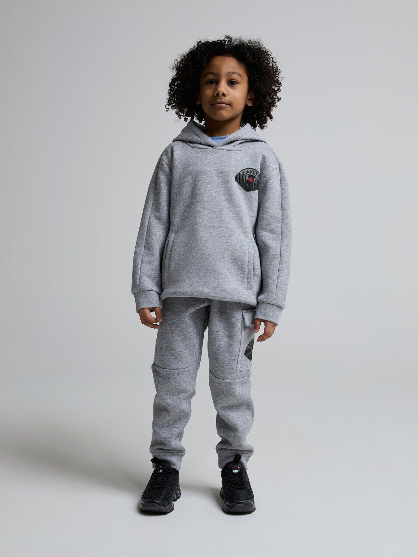 Zavetti Canada Boys Botticini Compatto Hoodie Set - Grey