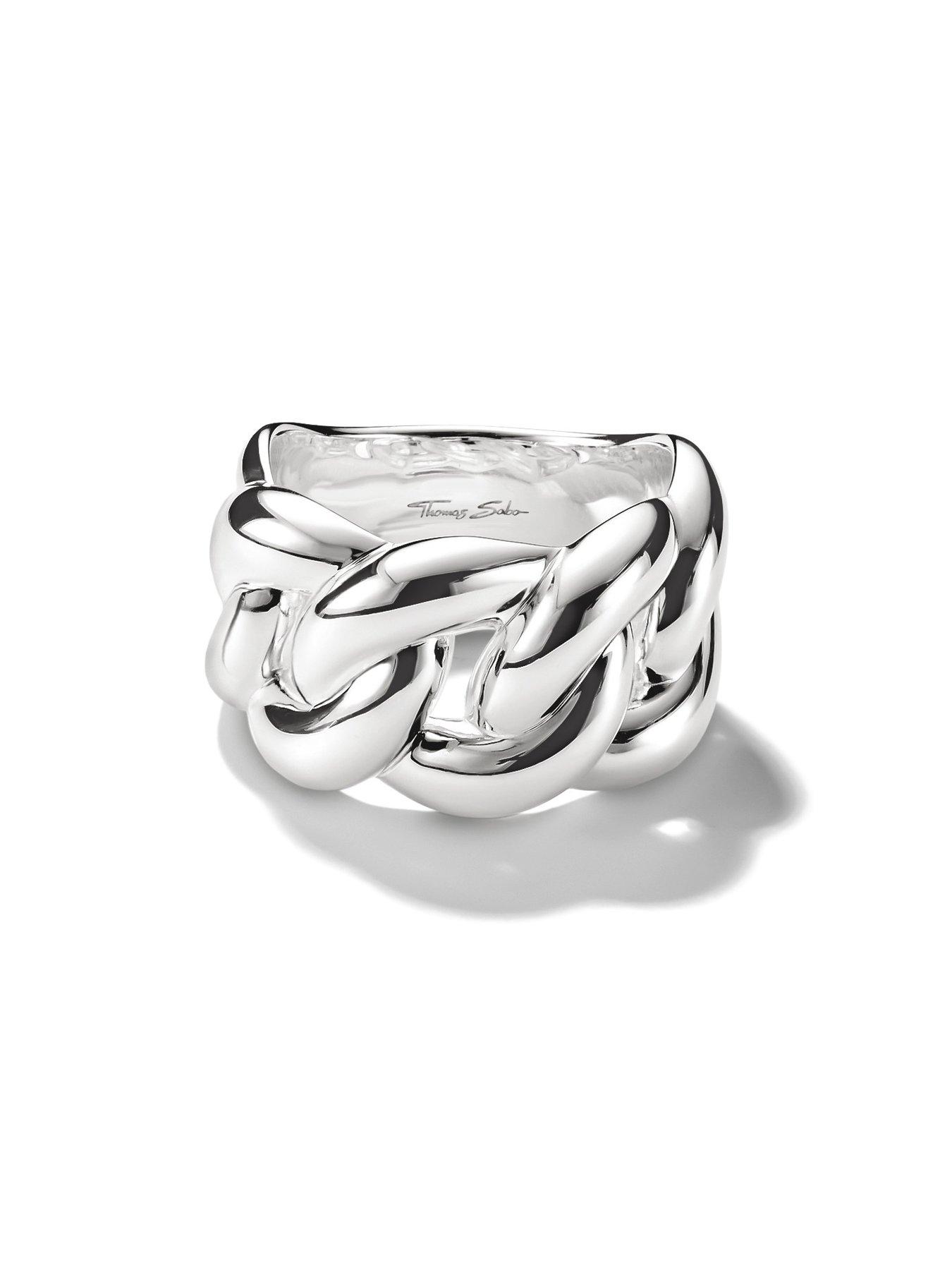 stillFront image of thomas-sabo-bold-elegance-ring-in-a-braided-look