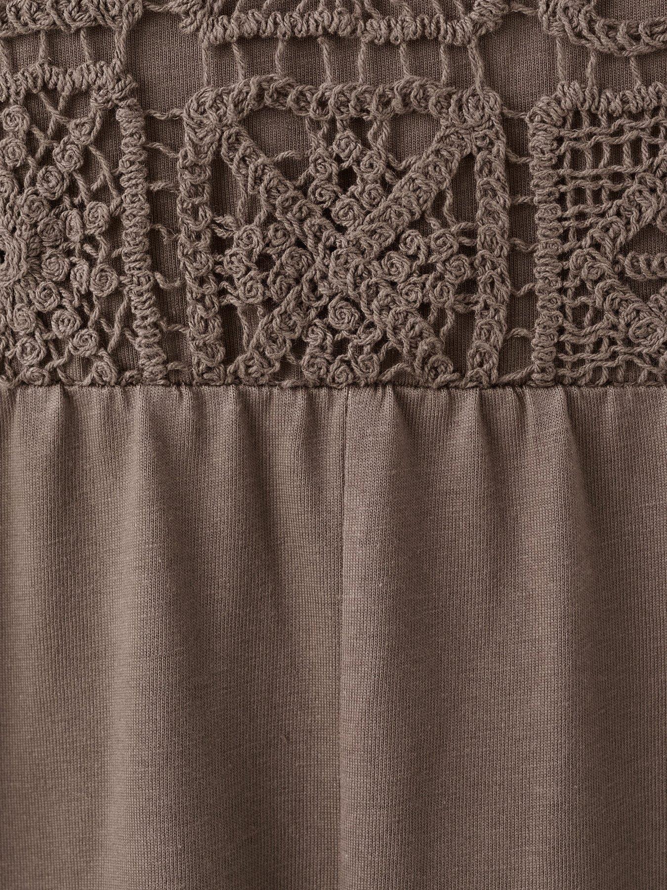  image of mango-girls-crochet-jumpsuit-brown