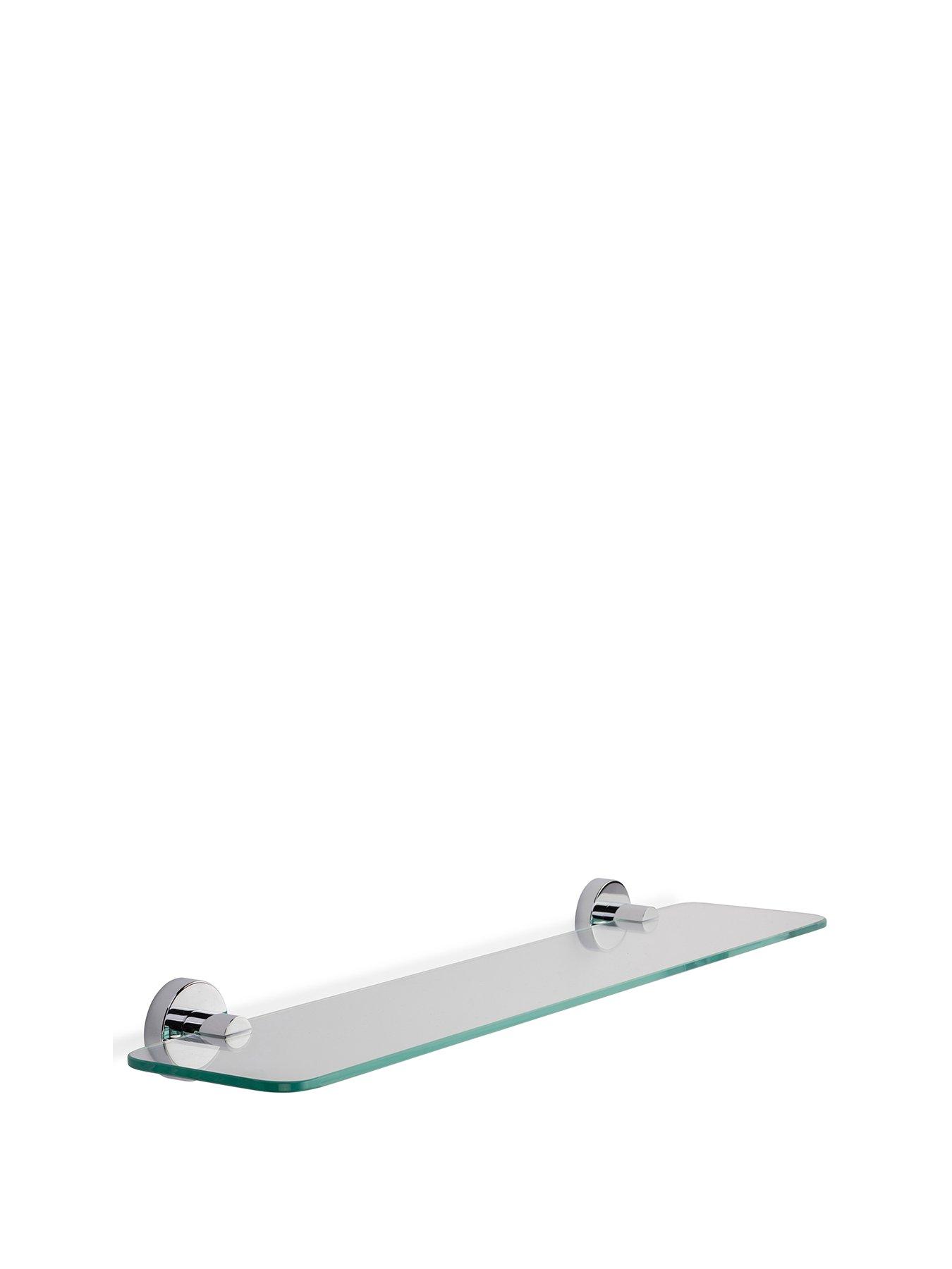 stillFront image of croydex-metra-glass-shelf-with-flexi-fix-brackets
