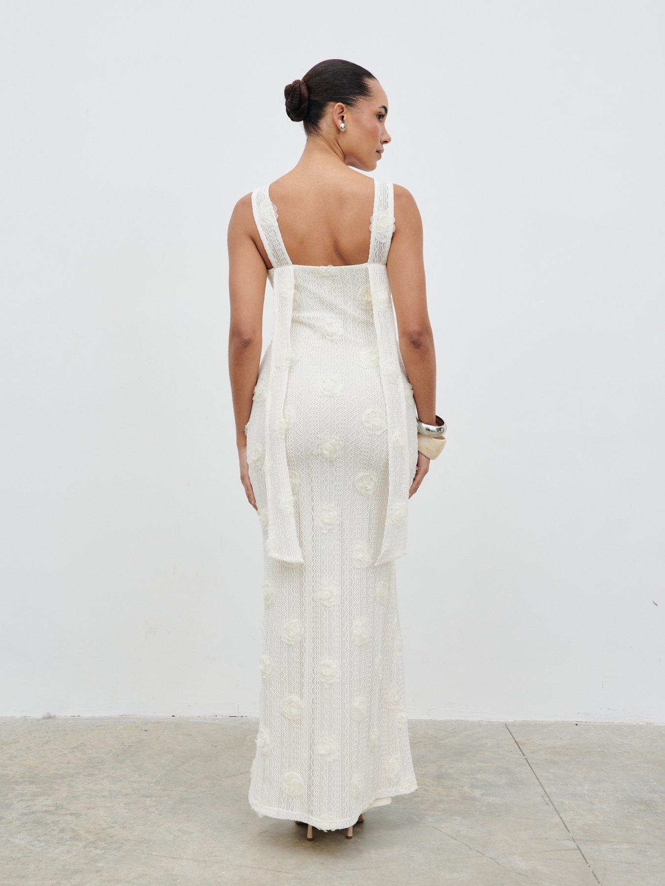 Image 2 of 4 of Pretty Lavish Nancie Floral Maxi Dress- Cream