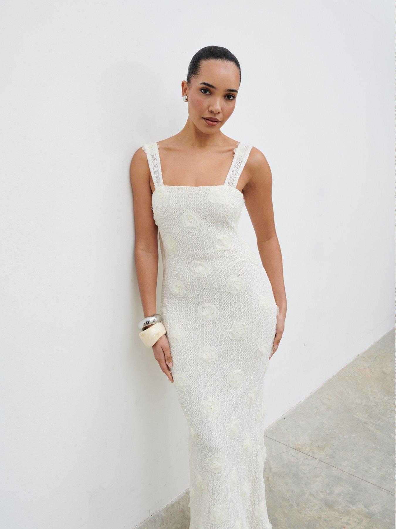 Image 3 of 4 of Pretty Lavish Nancie Floral Maxi Dress- Cream