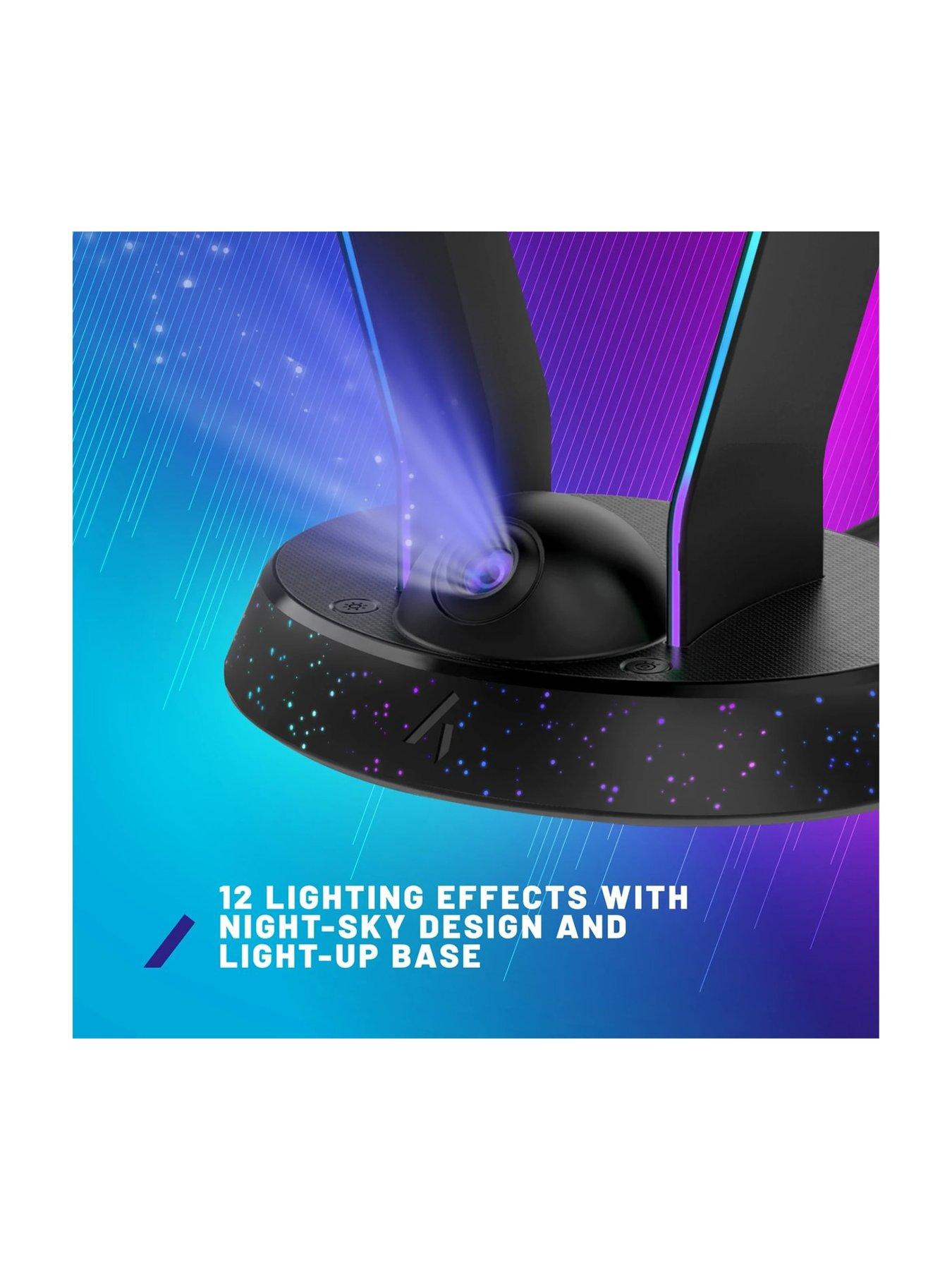  image of stealth-night-sky-light-up-headset-stand-with-projector