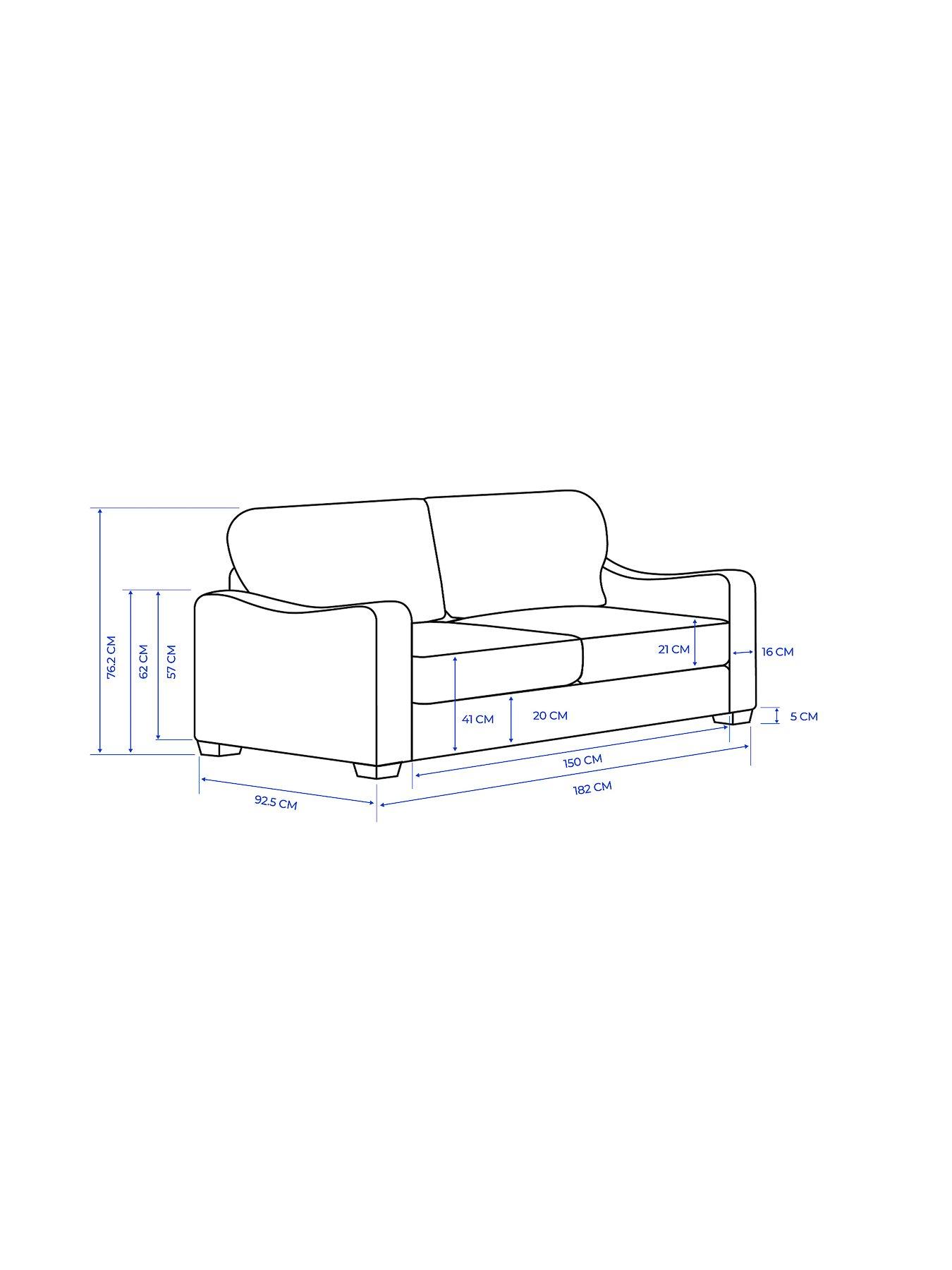  image of aspire-theadford-3-seater-sofa