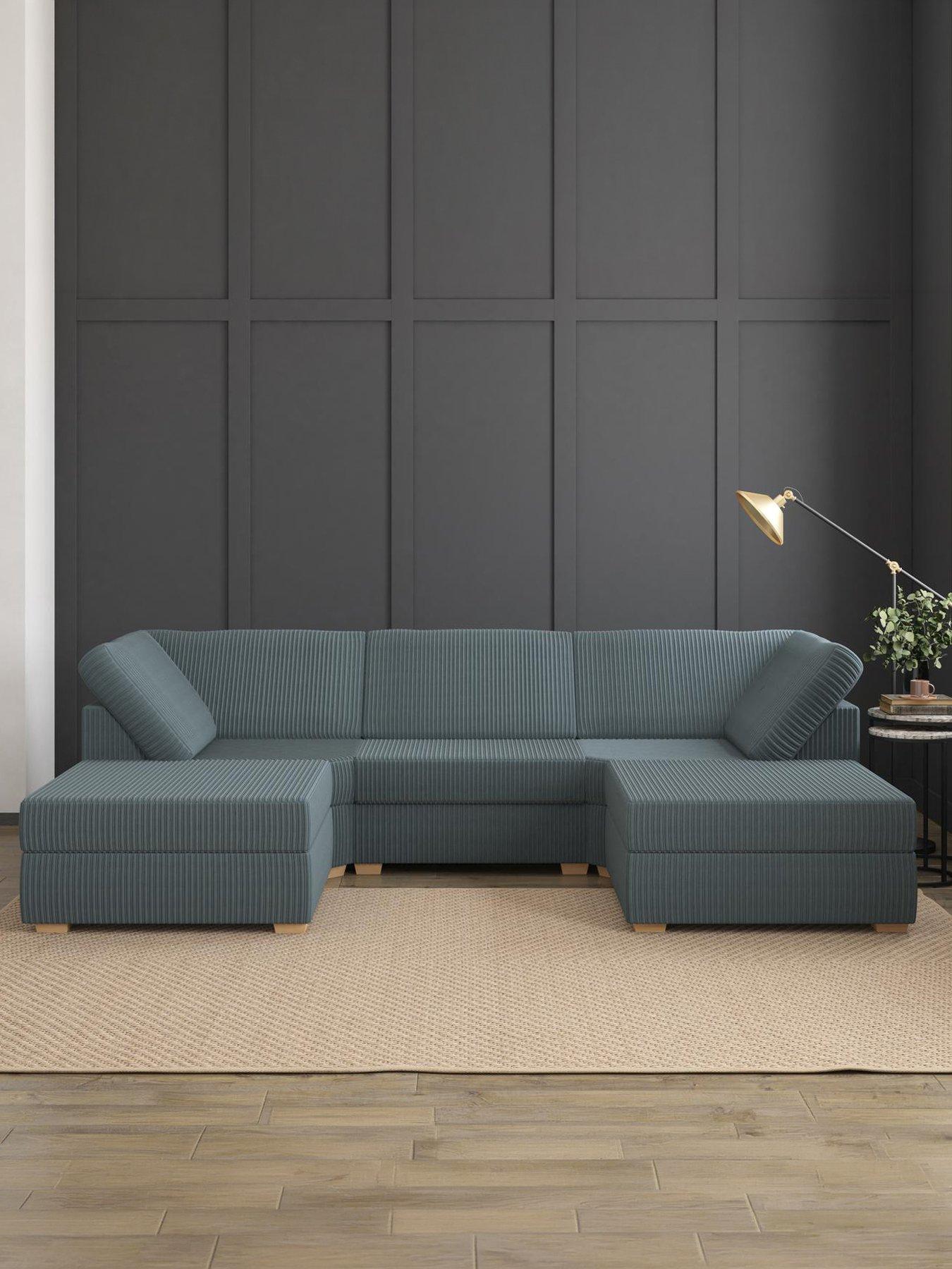 Aspire Nestle U Shaped Sofa - Jumbo Cord