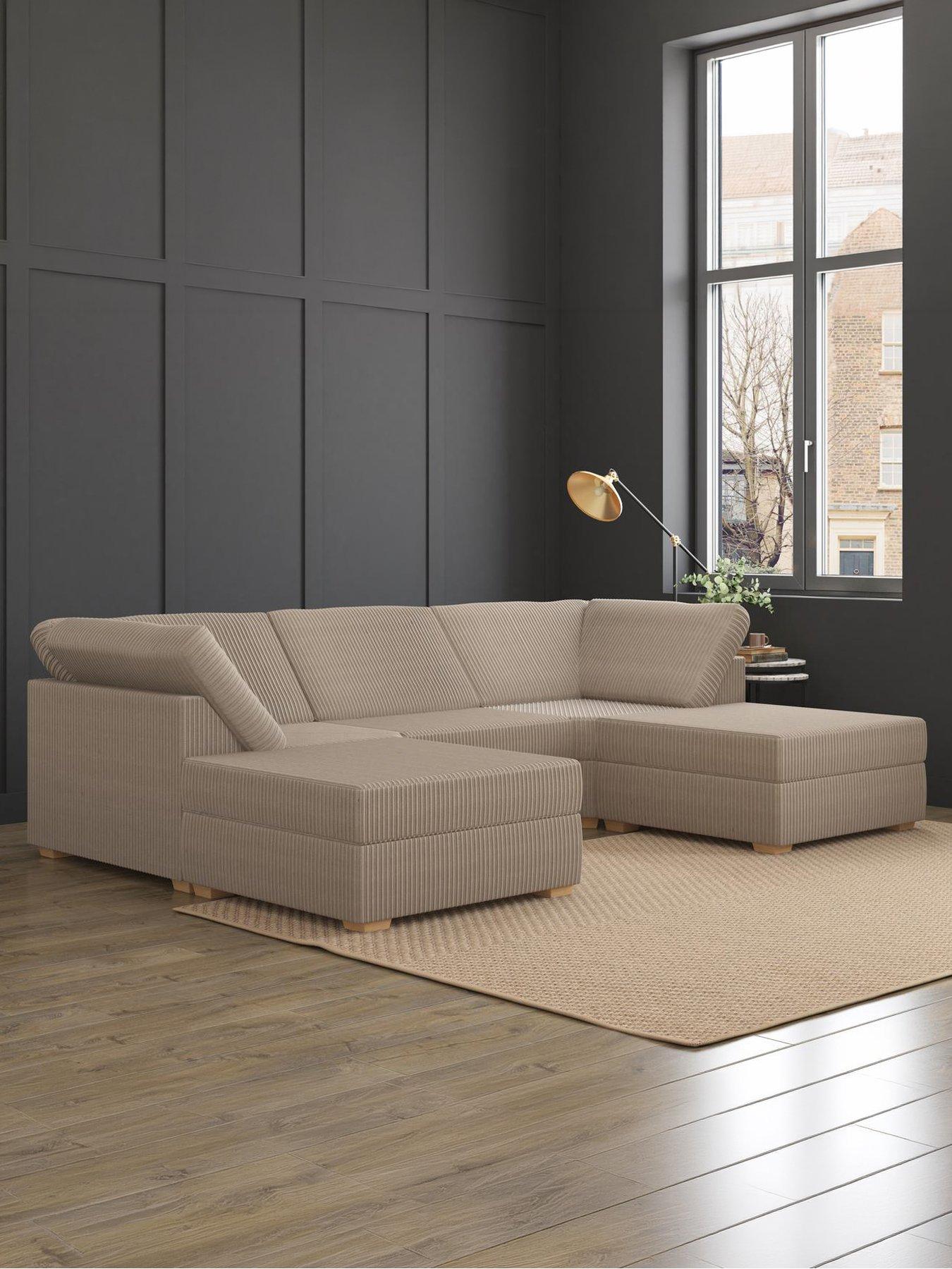 Image 4 of 6 of Aspire Nestle U Shaped Sofa - Jumbo Cord