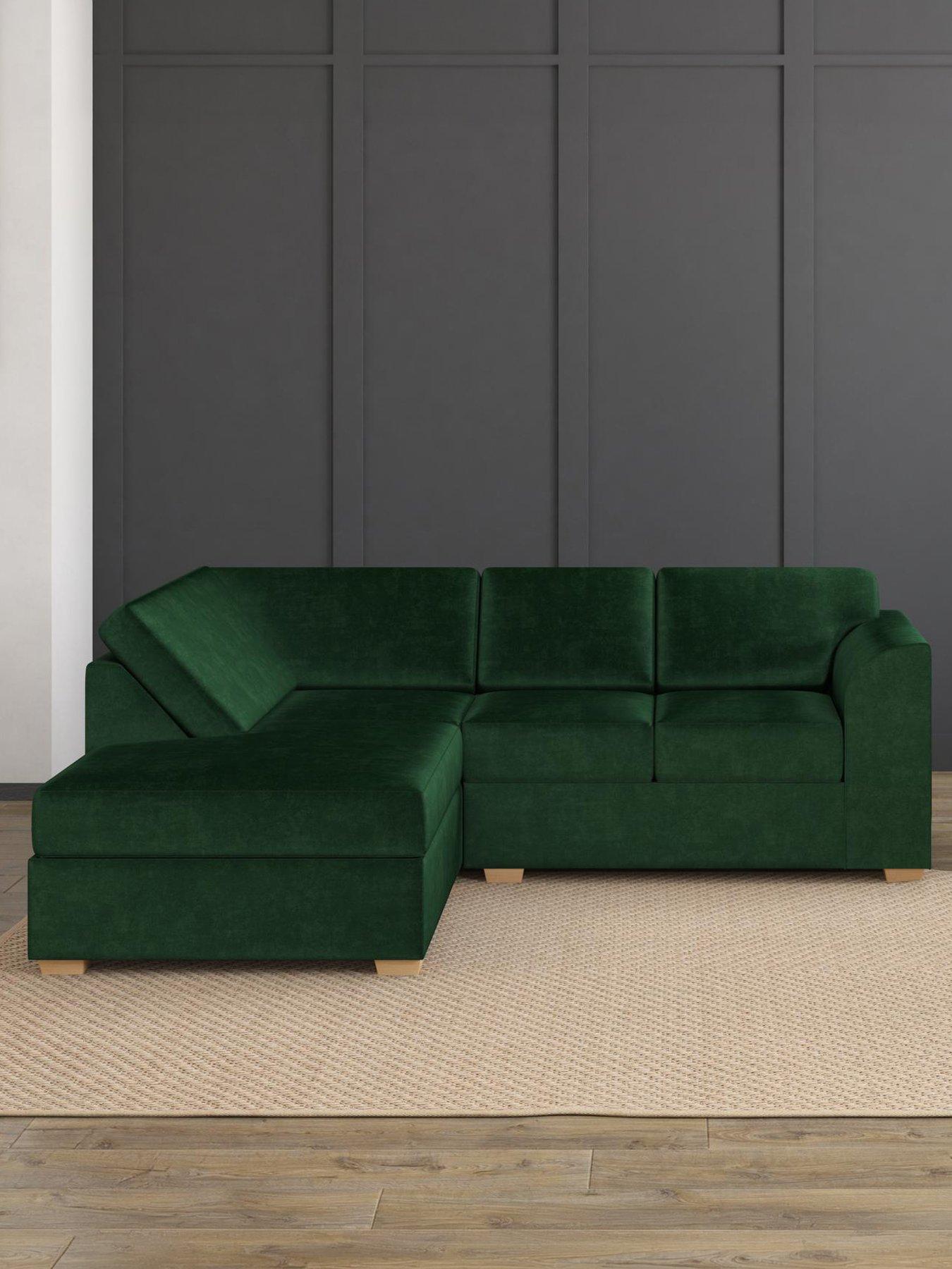 Aspire Modo Corner L Shape Sofa - Velvet