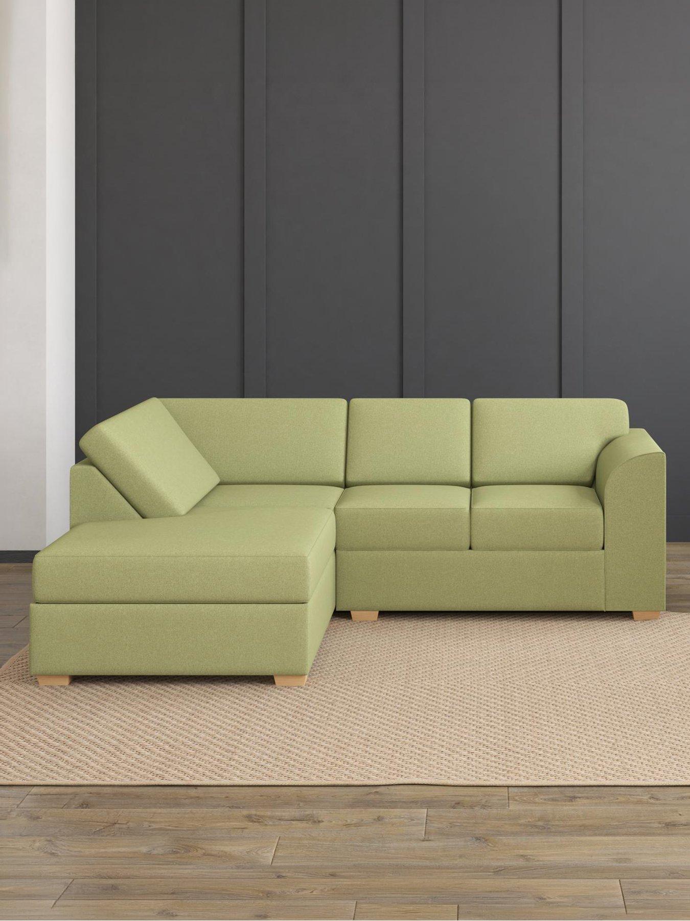Aspire Modo Corner L Shape Sofa - Linen