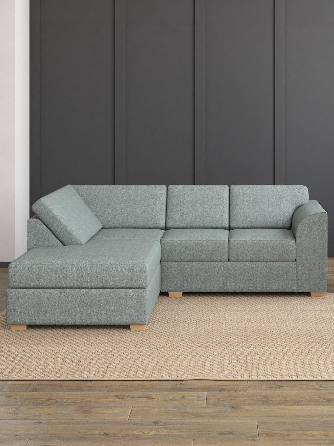 Aspire Modo Corner L Shape Sofa - Linen