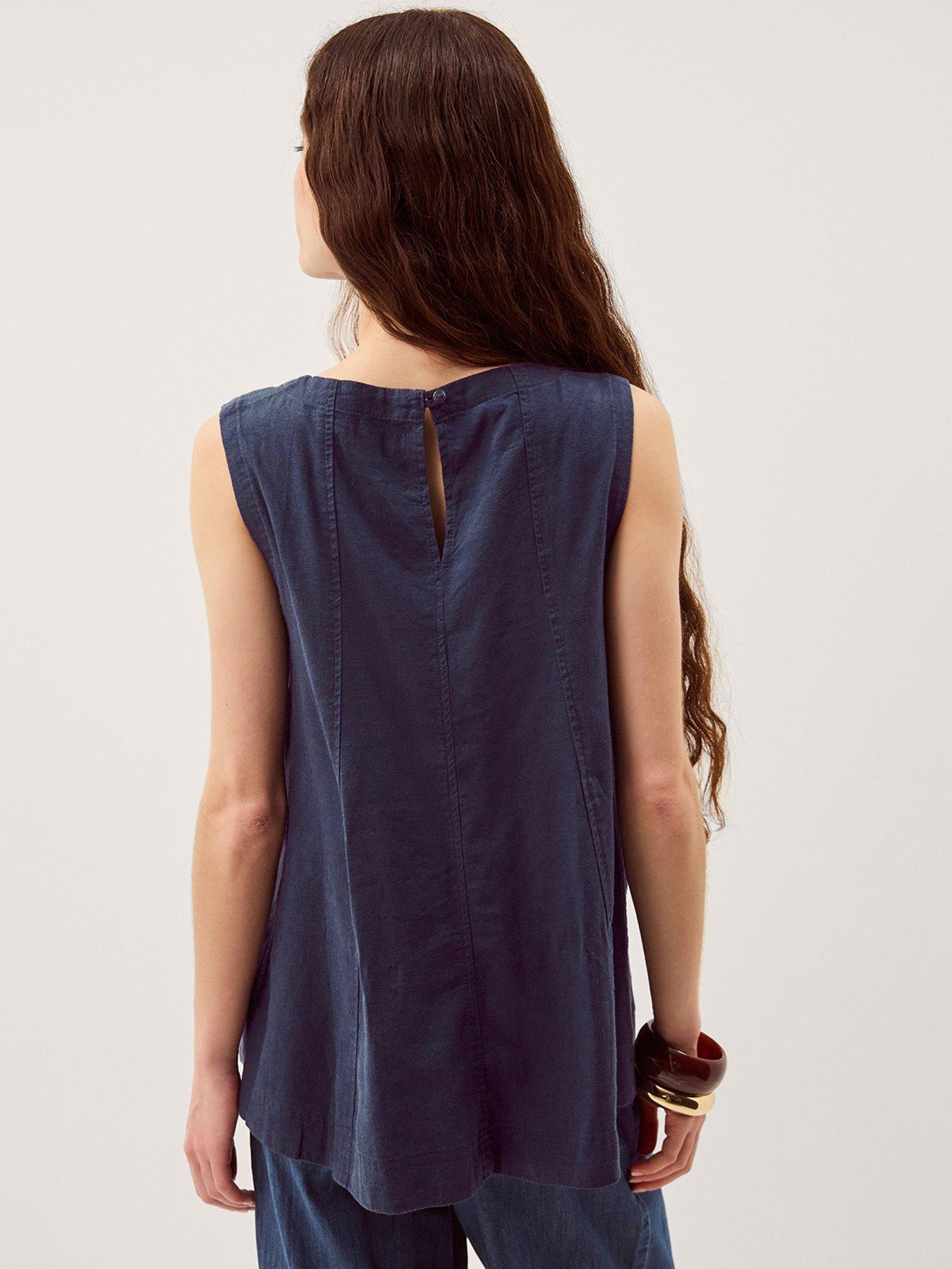 Image 2 of 6 of Monsoon Sammy Swing Tank Top - Blue