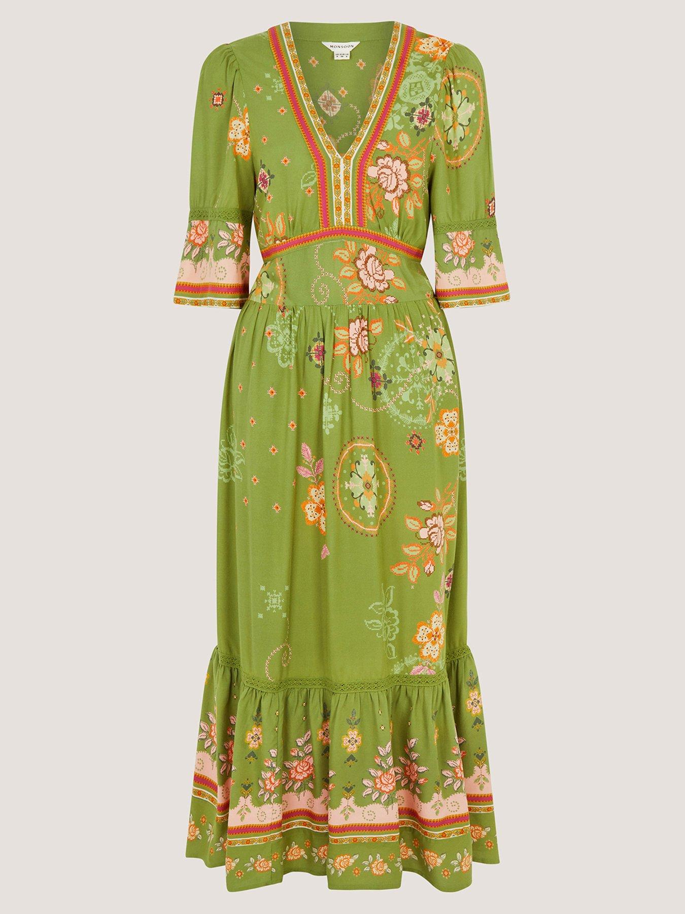  image of monsoon-eline-printed-dress