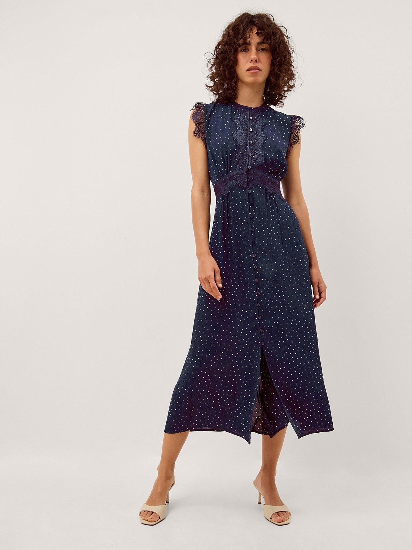 Image 1 of 1 of Monsoon Cleo Spot Dress