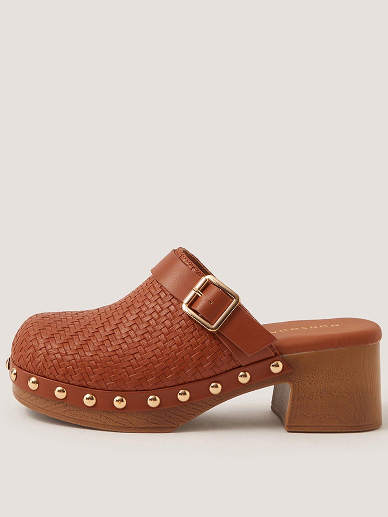 Image 1 of 3 of Monsoon Celia Studded Clog Sandal