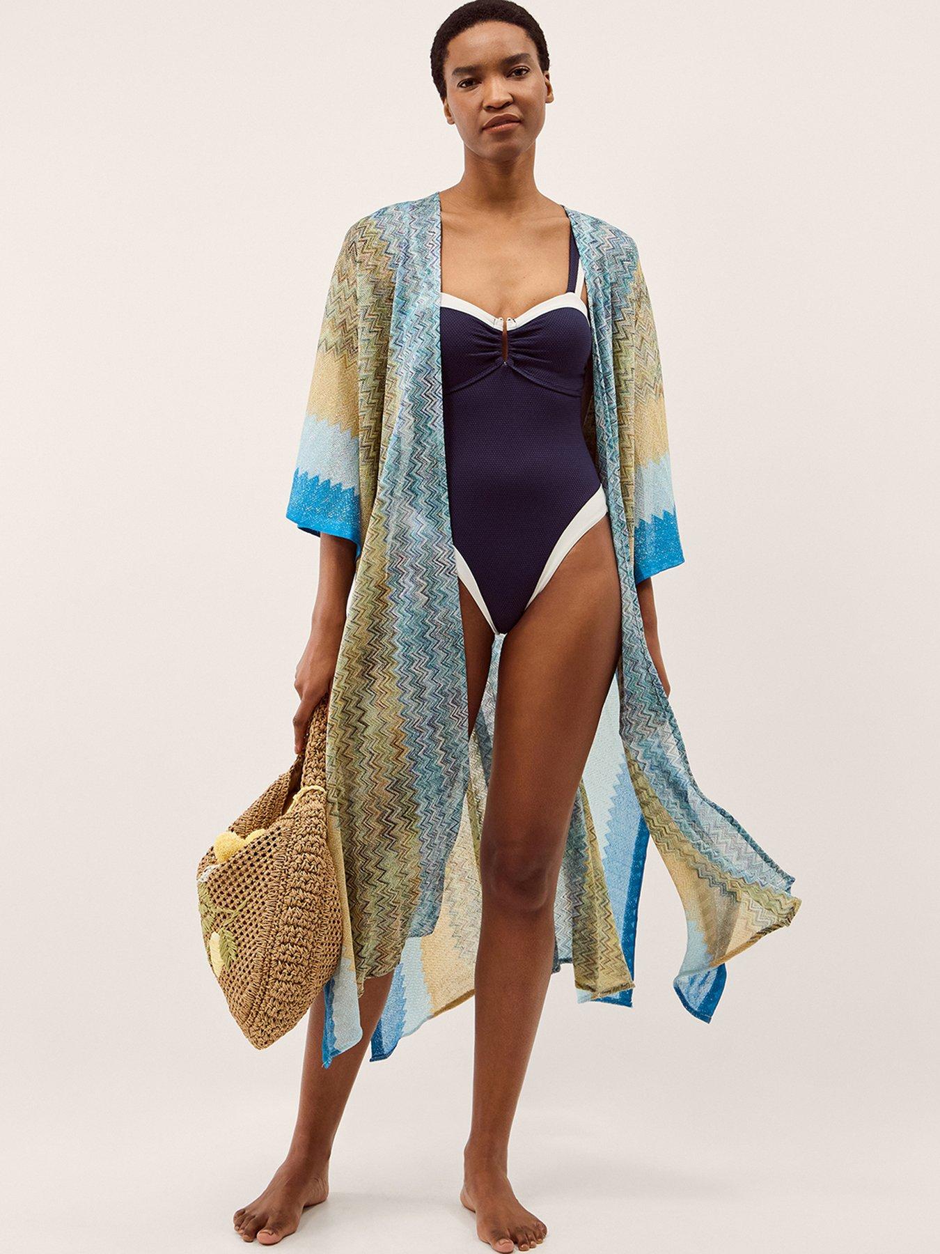 stillFront image of monsoon-ava-zigzag-stripe-coverup