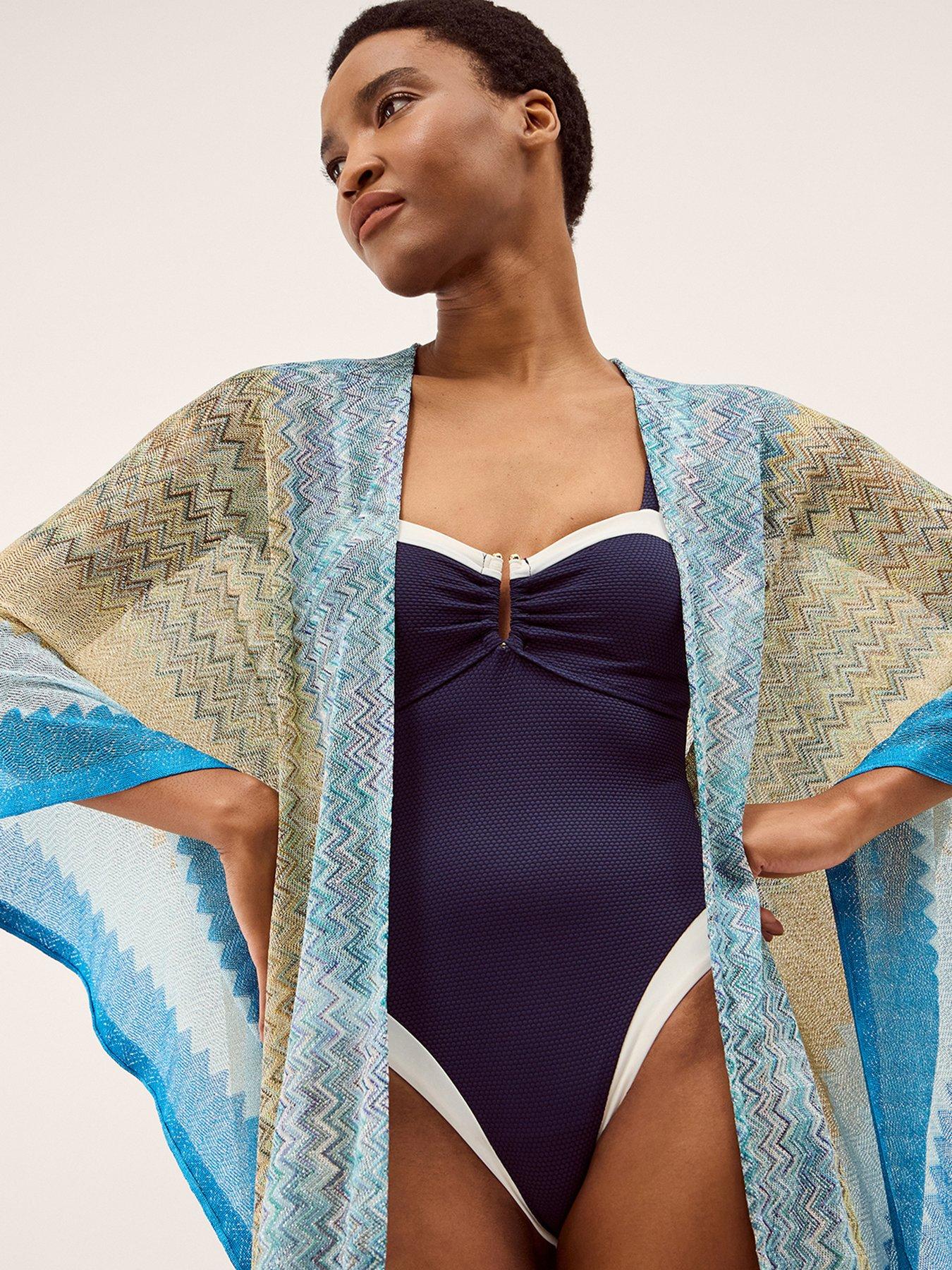  image of monsoon-ava-zigzag-stripe-coverup