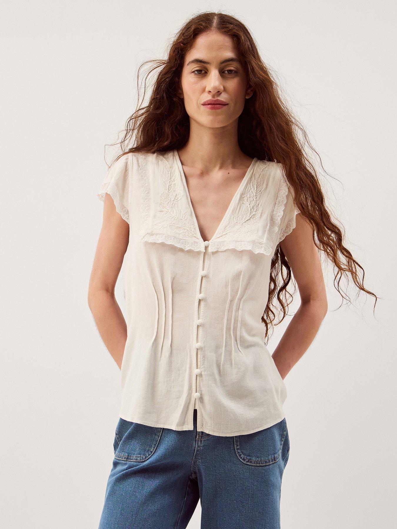 Monsoon Frannie Collar Top
