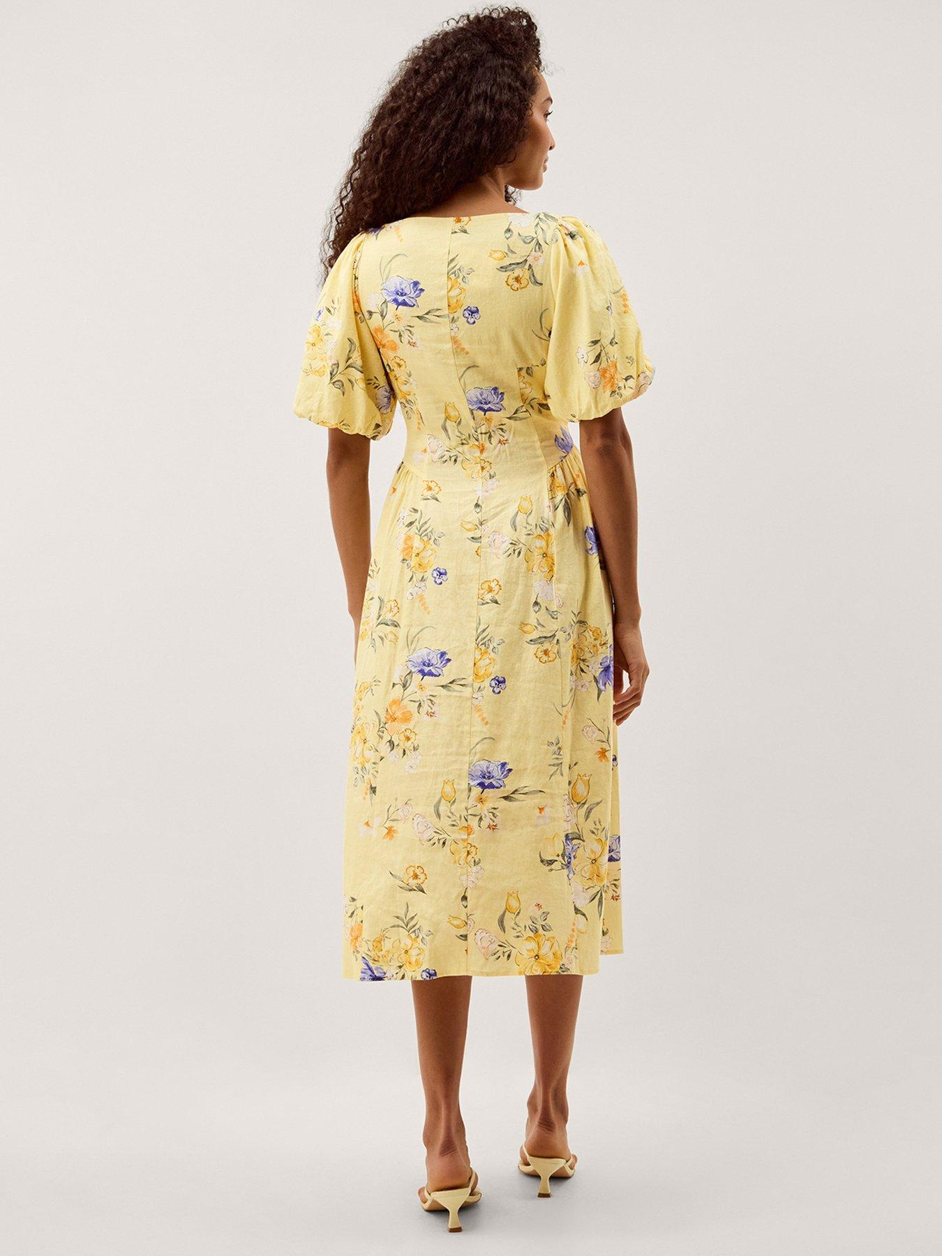 Image 2 of 5 of Monsoon Etta Linen Dress