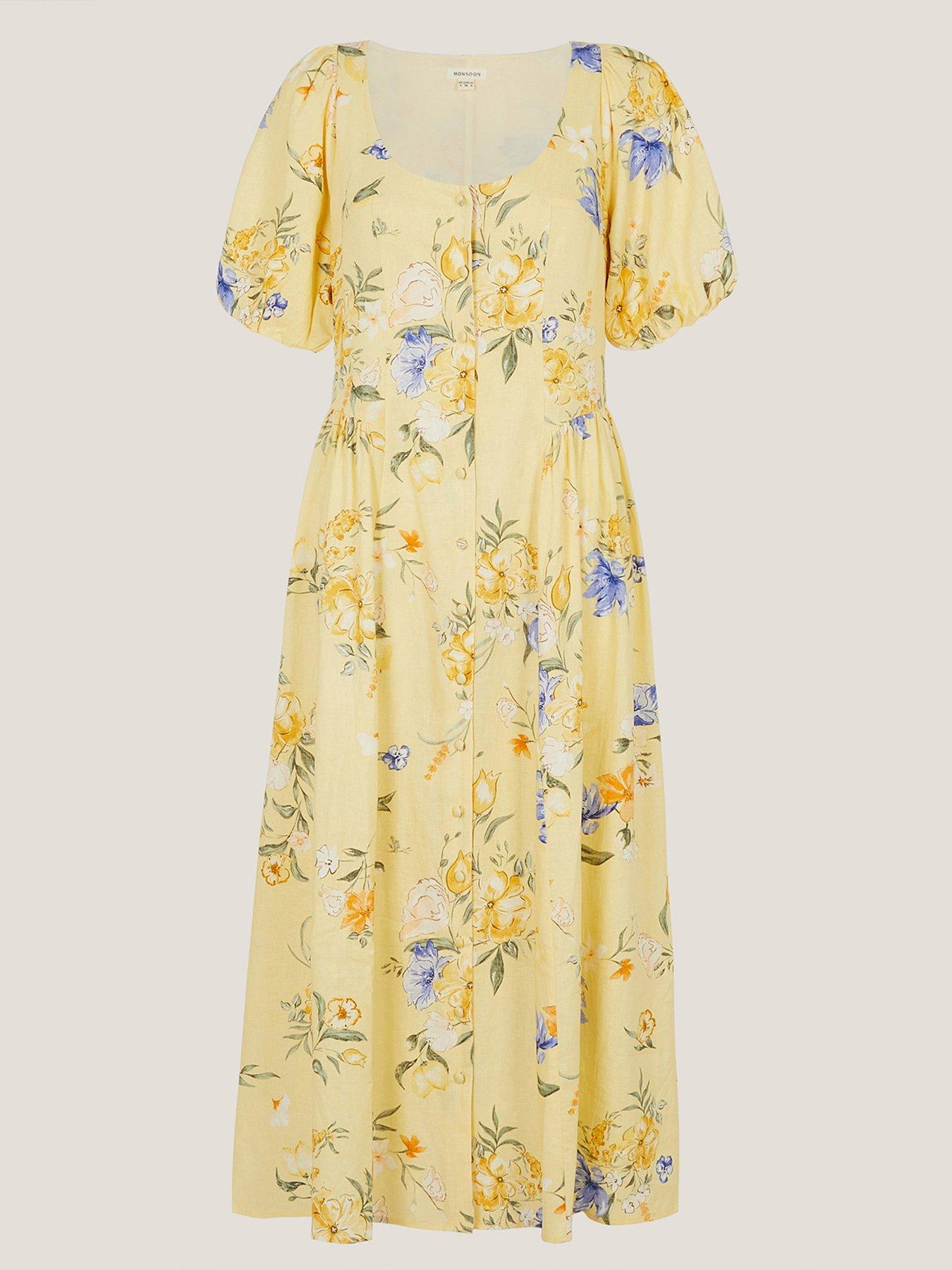 Image 5 of 5 of Monsoon Etta Linen Dress