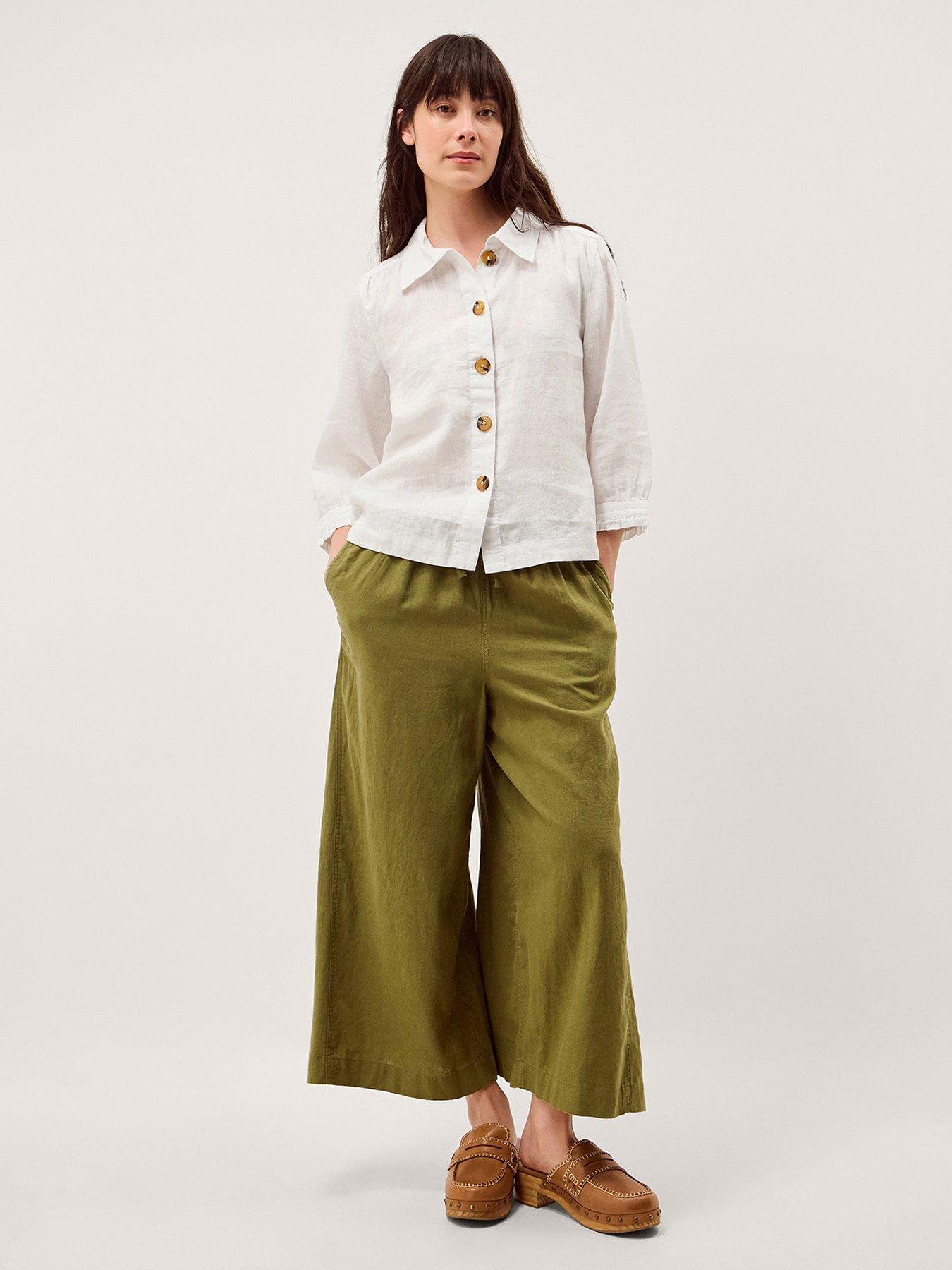Monsoon Emelia Linen Shirt - Cream