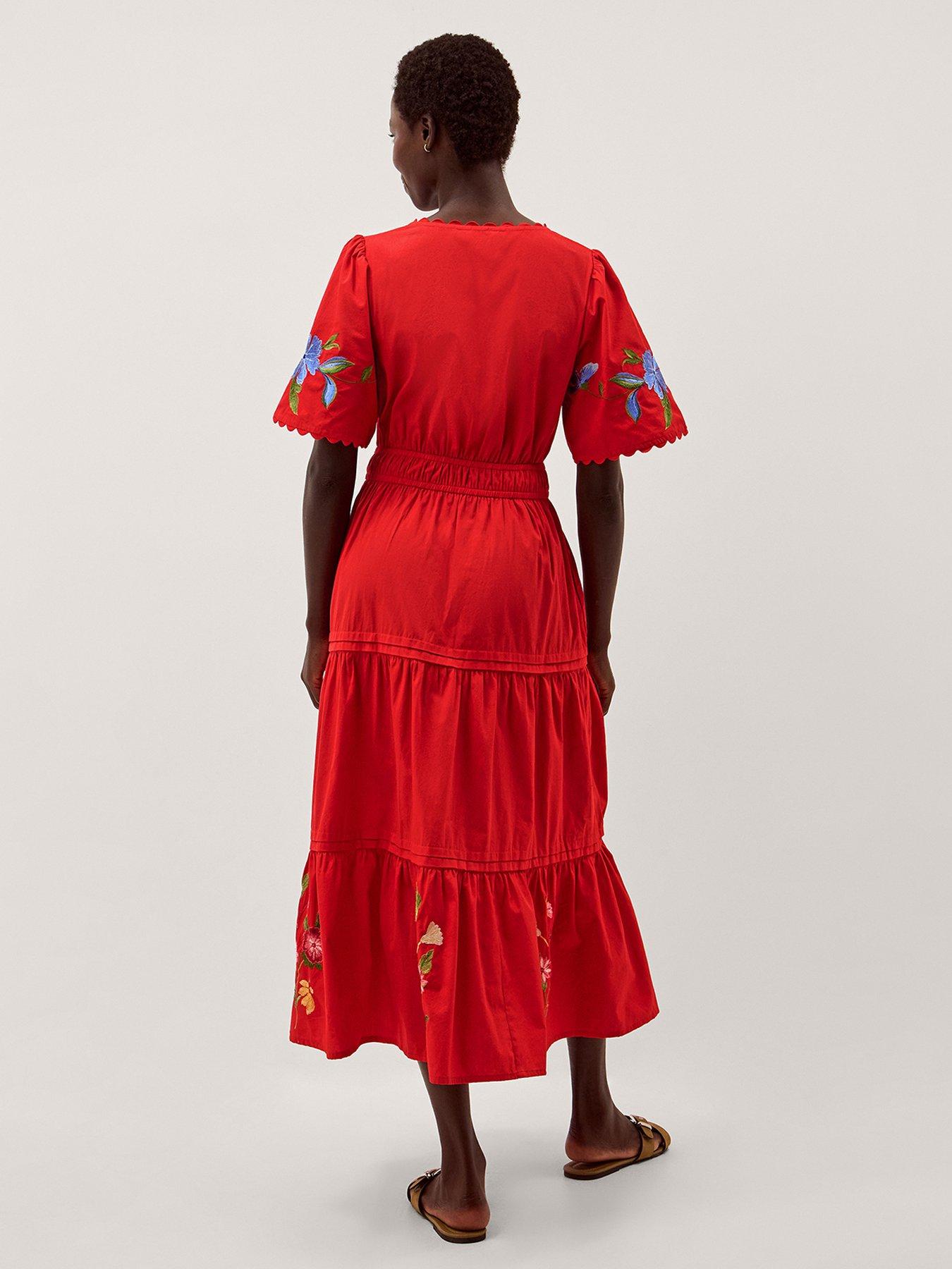 Image 2 of 5 of Monsoon Emma Emb Dress