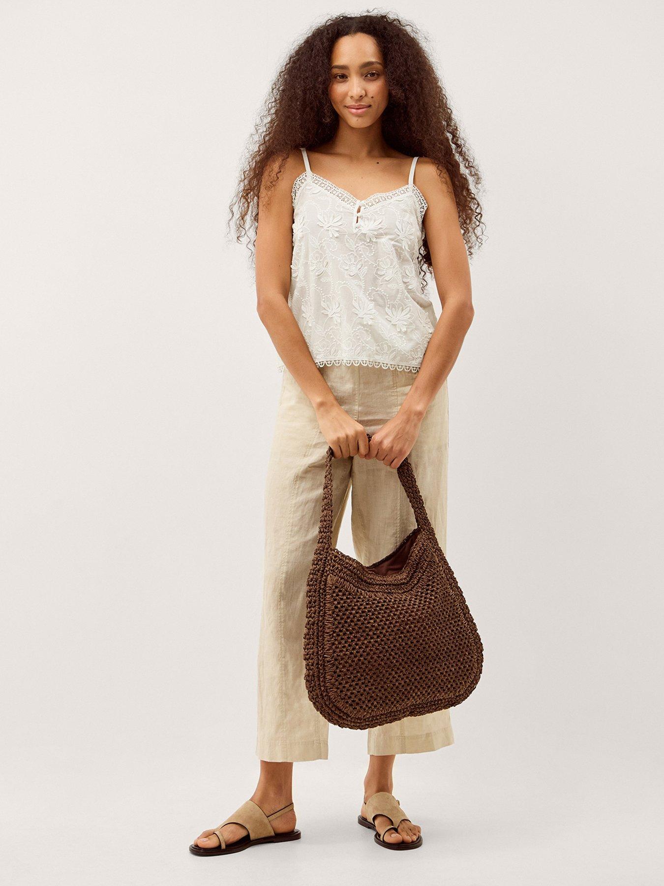 Image 3 of 5 of Monsoon Rosie Embroidered Cami - White
