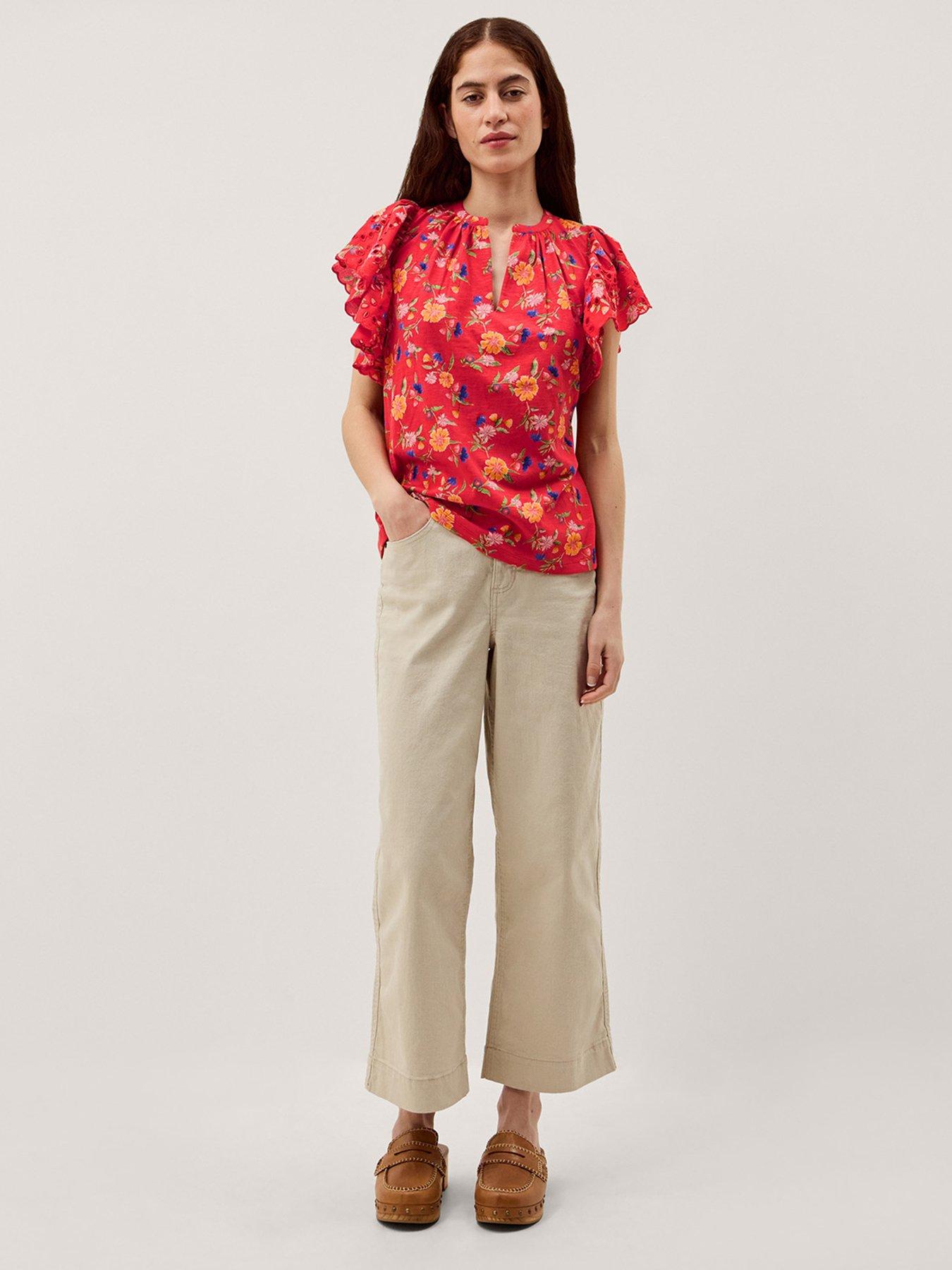 Image 3 of 4 of Monsoon Libby Floral Jersey Top