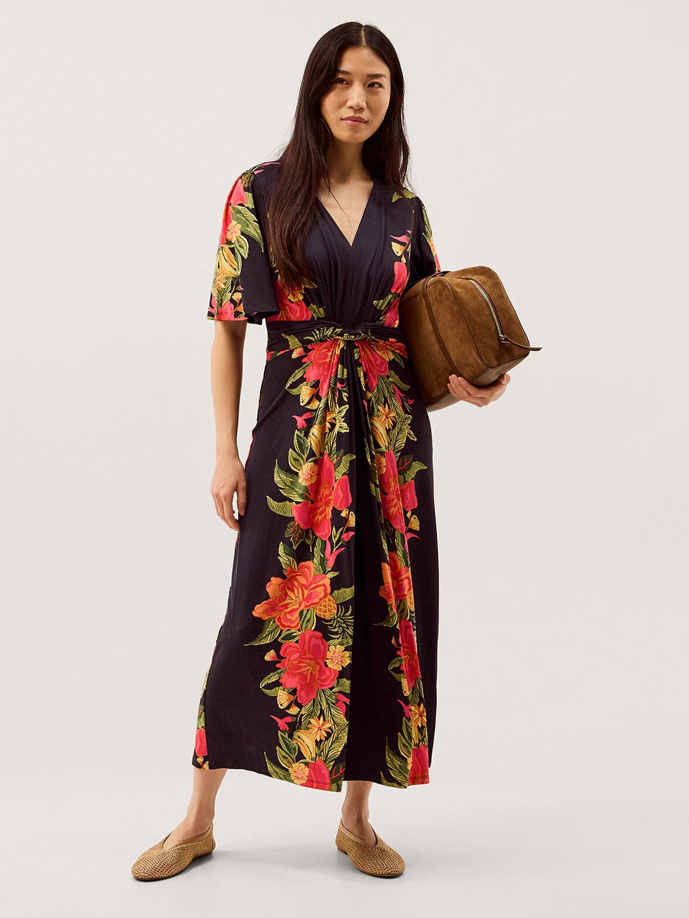 Monsoon Moana Print Jersey Dress