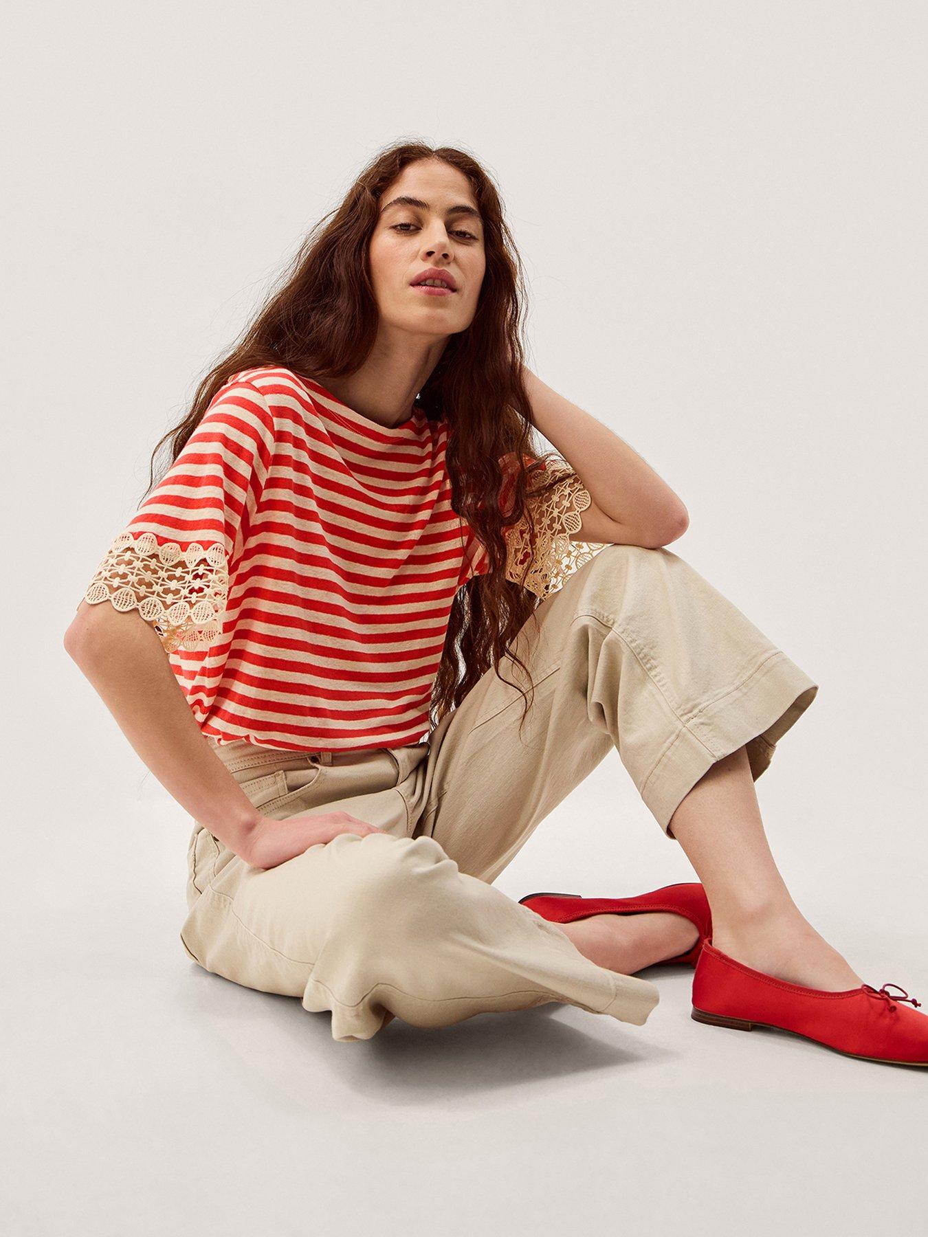  image of monsoon-sasha-stripe-t-shirt