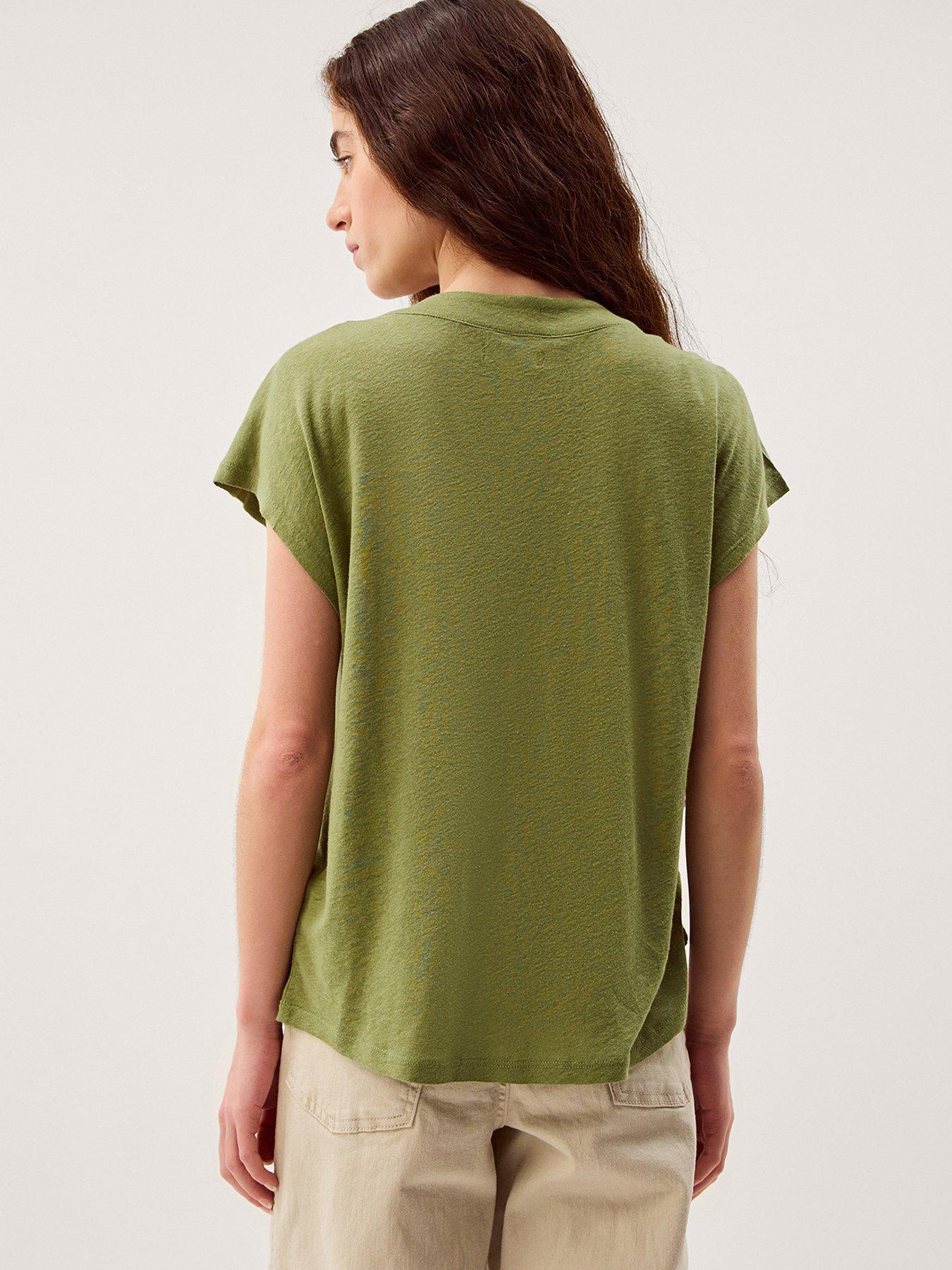  image of monsoon-lucy-linen-t-shirt