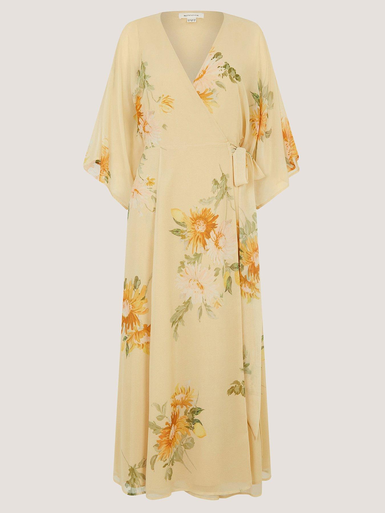 Image 1 of 6 of Monsoon Sukhi Wrap Dress