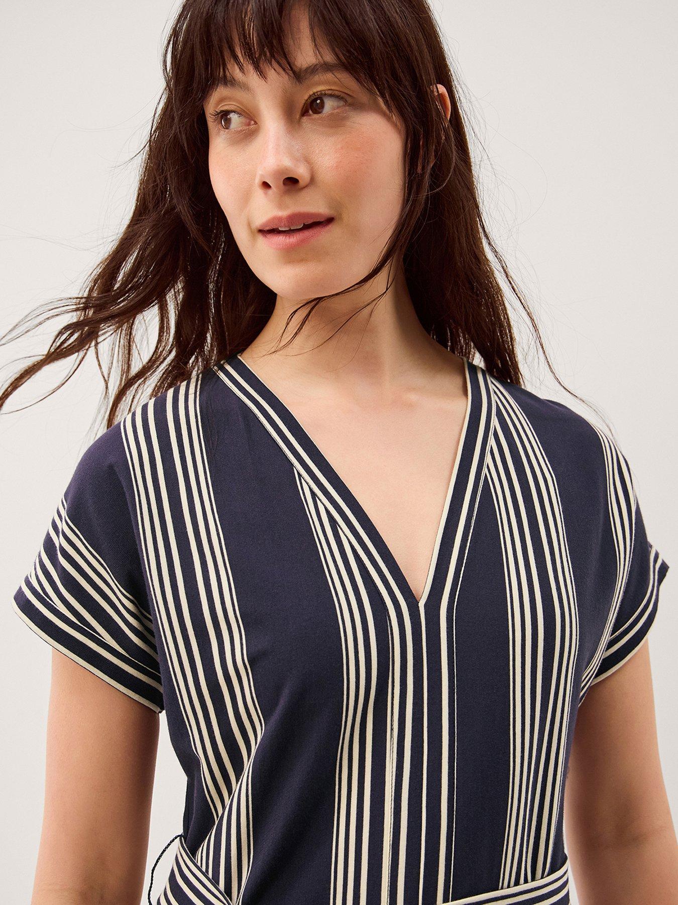  image of monsoon-shilta-stripe-jersey-maxi