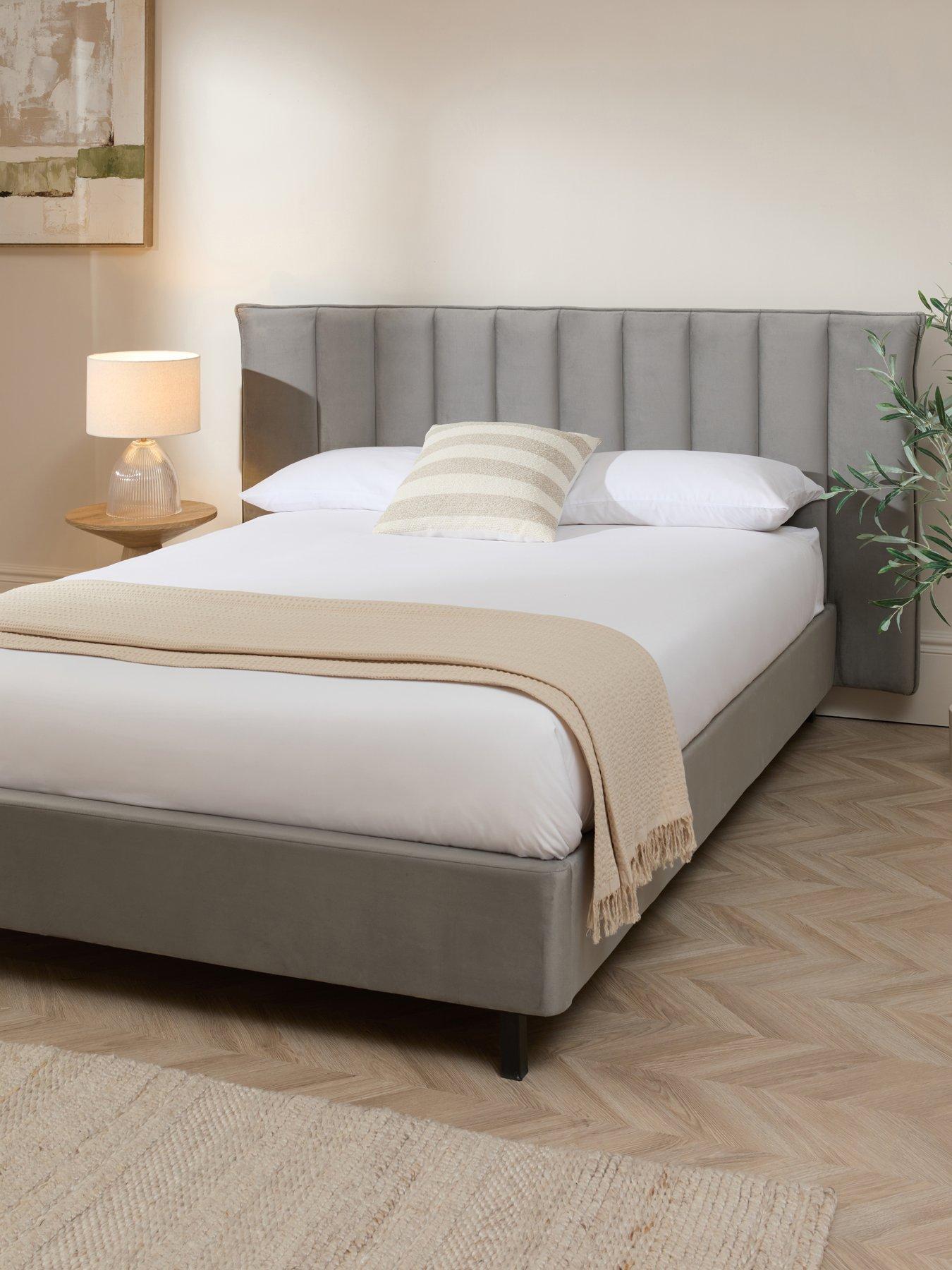 Image 1 of 6 of The Very Collection Boyd&nbsp;Bed Frame with Mattress Options (Buy &amp; SAVE!)&nbsp;-&nbsp;Grey - FSC&reg; Certified