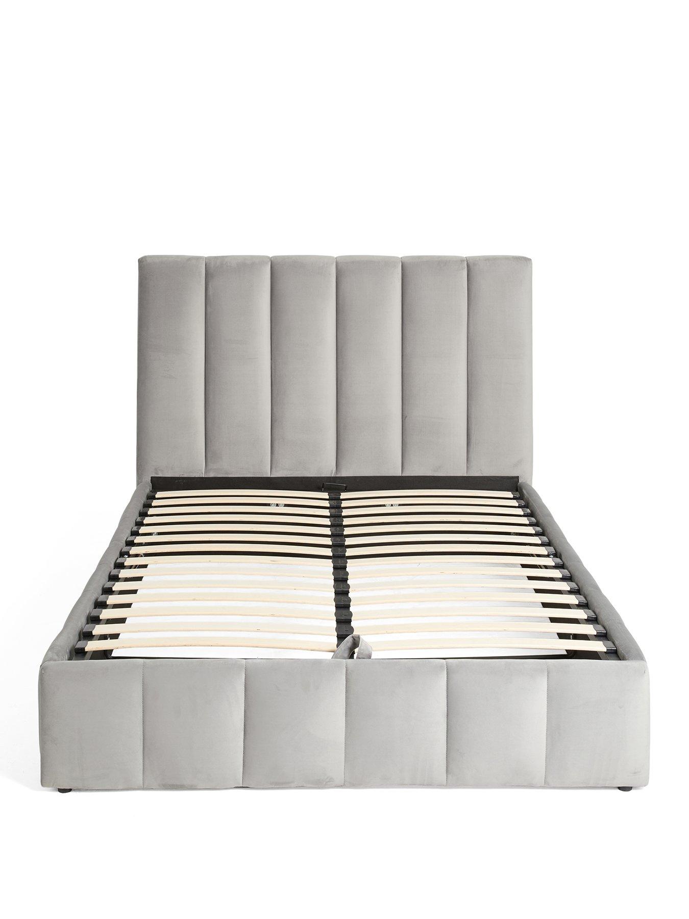 Image 2 of 6 of The Very Collection Sandino End Lift Up Storage Bed with Mattress Options&nbsp;(Buy &amp; SAVE!) - Grey -&nbsp;FSC&reg; Certified