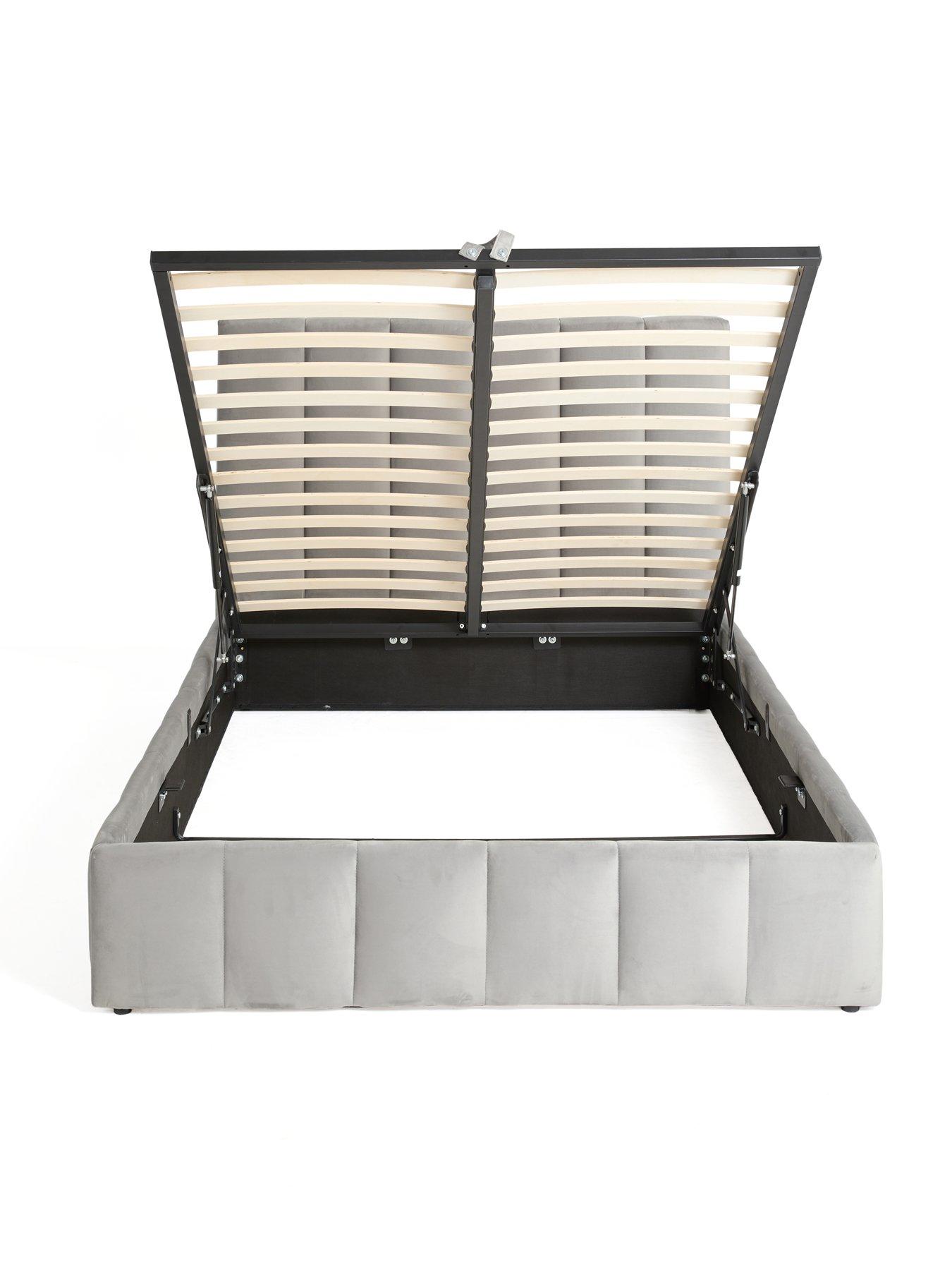 Image 3 of 6 of The Very Collection Sandino End Lift Up Storage Bed with Mattress Options&nbsp;(Buy &amp; SAVE!) - Grey -&nbsp;FSC&reg; Certified