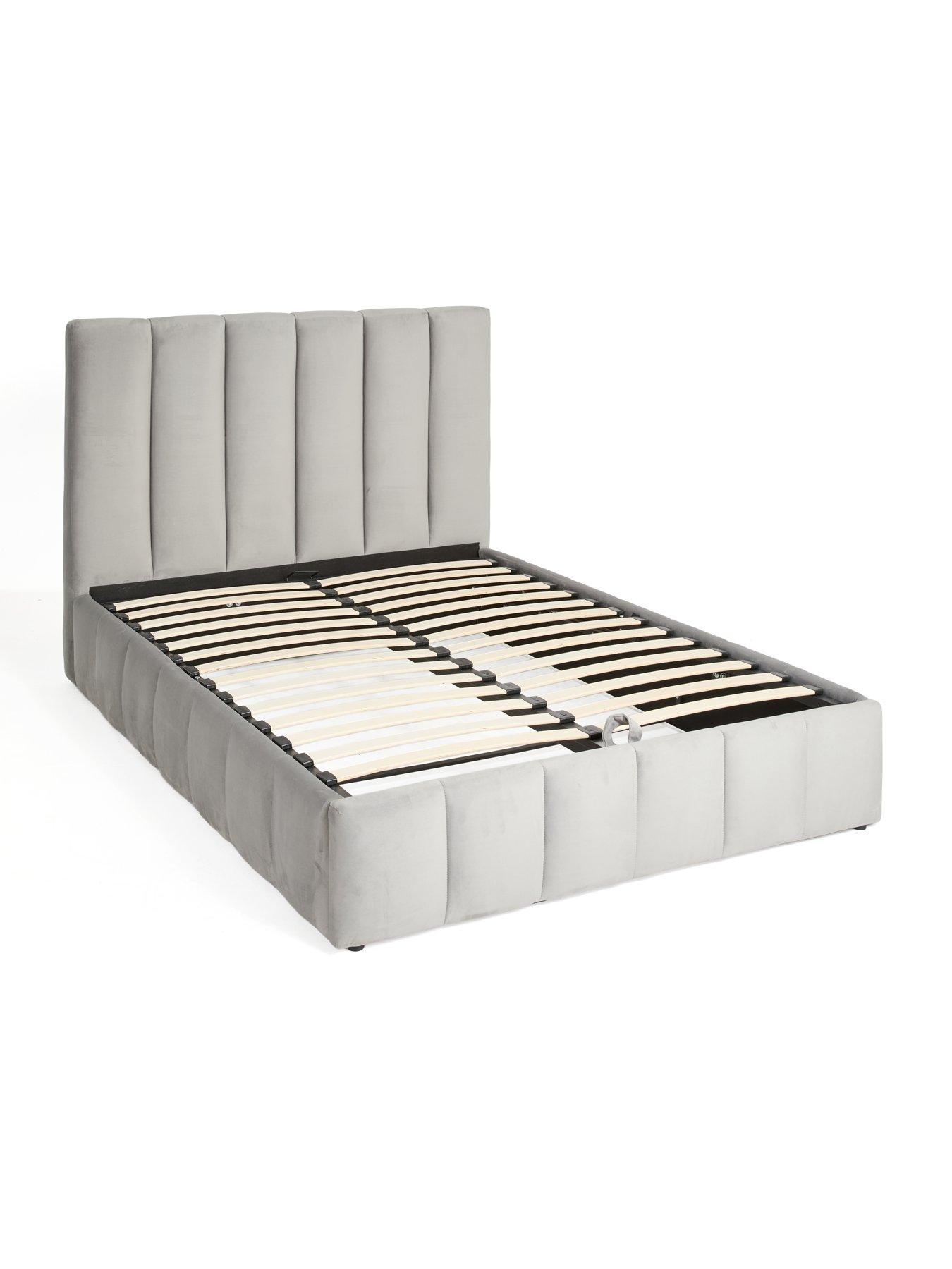 Image 4 of 6 of The Very Collection Sandino End Lift Up Storage Bed with Mattress Options&nbsp;(Buy &amp; SAVE!) - Grey -&nbsp;FSC&reg; Certified