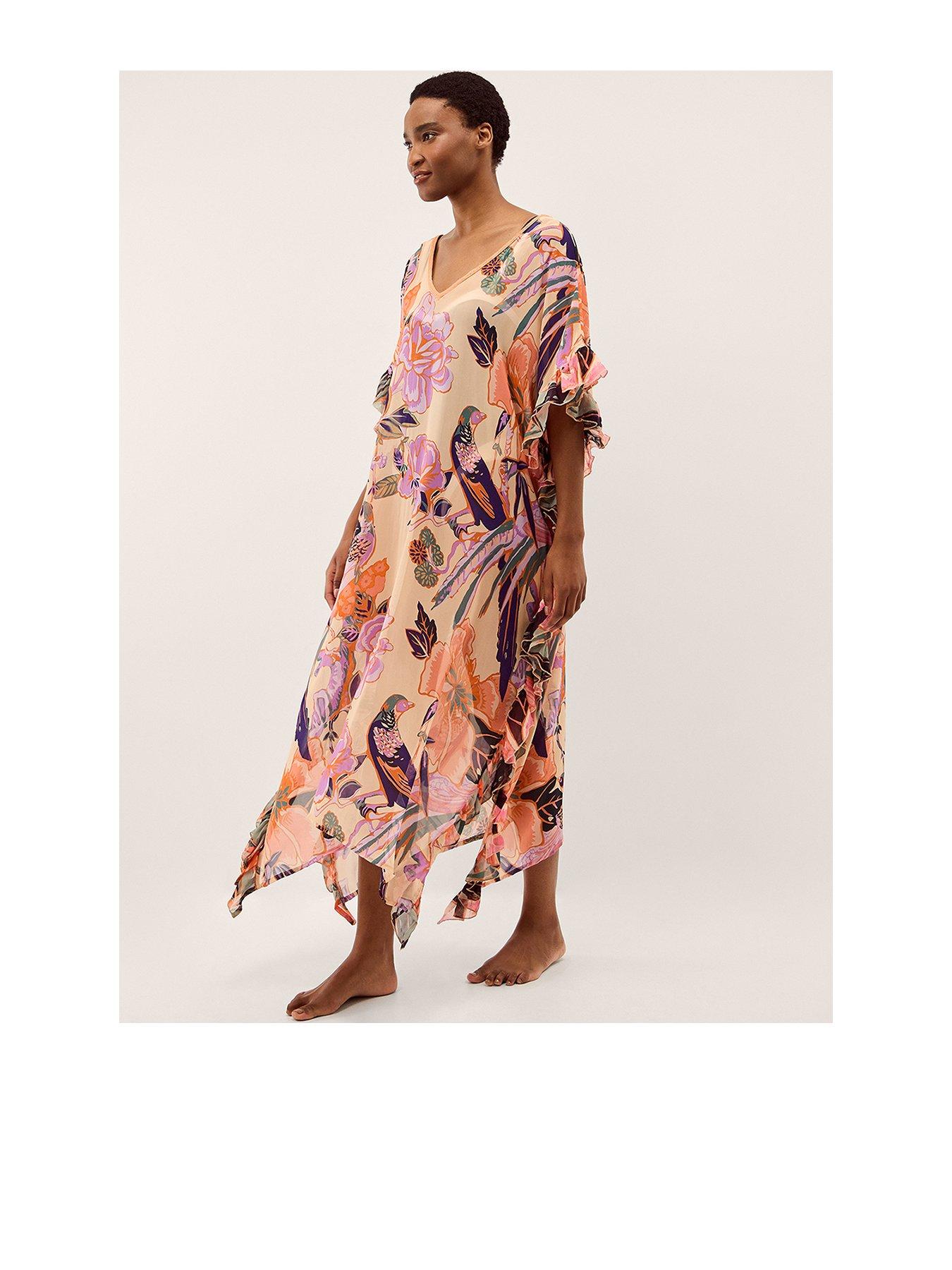 Monsoon Carmen Frill Kaftan
