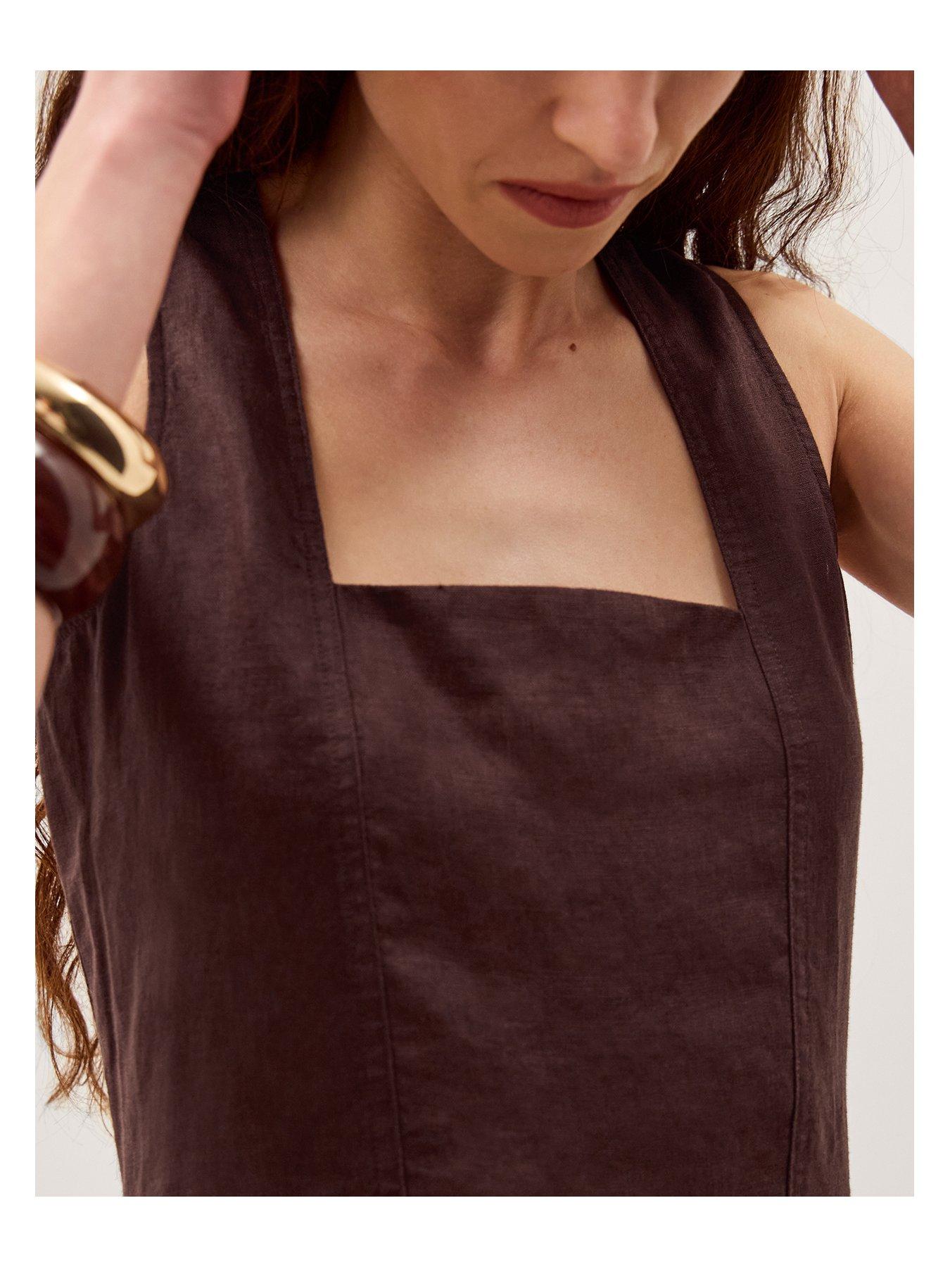  image of monsoon-lily-linen-dress